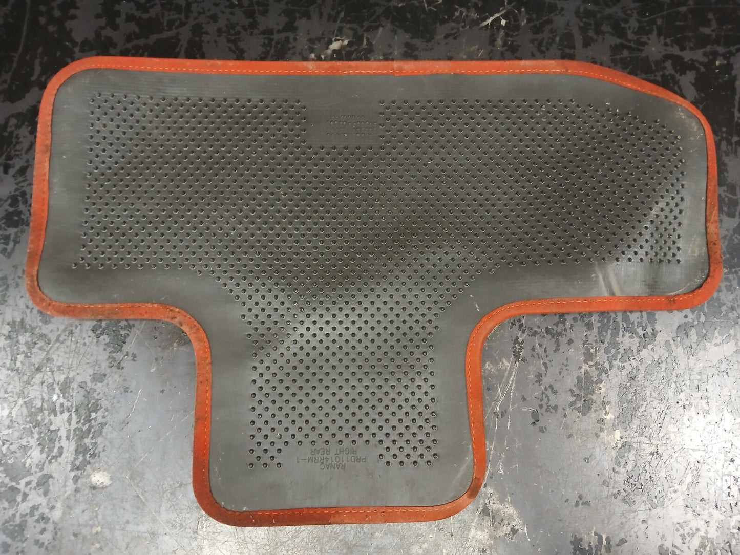2015-2022 Dodge Challenger Rear Passenger RH Side Floor Mat Red & Black