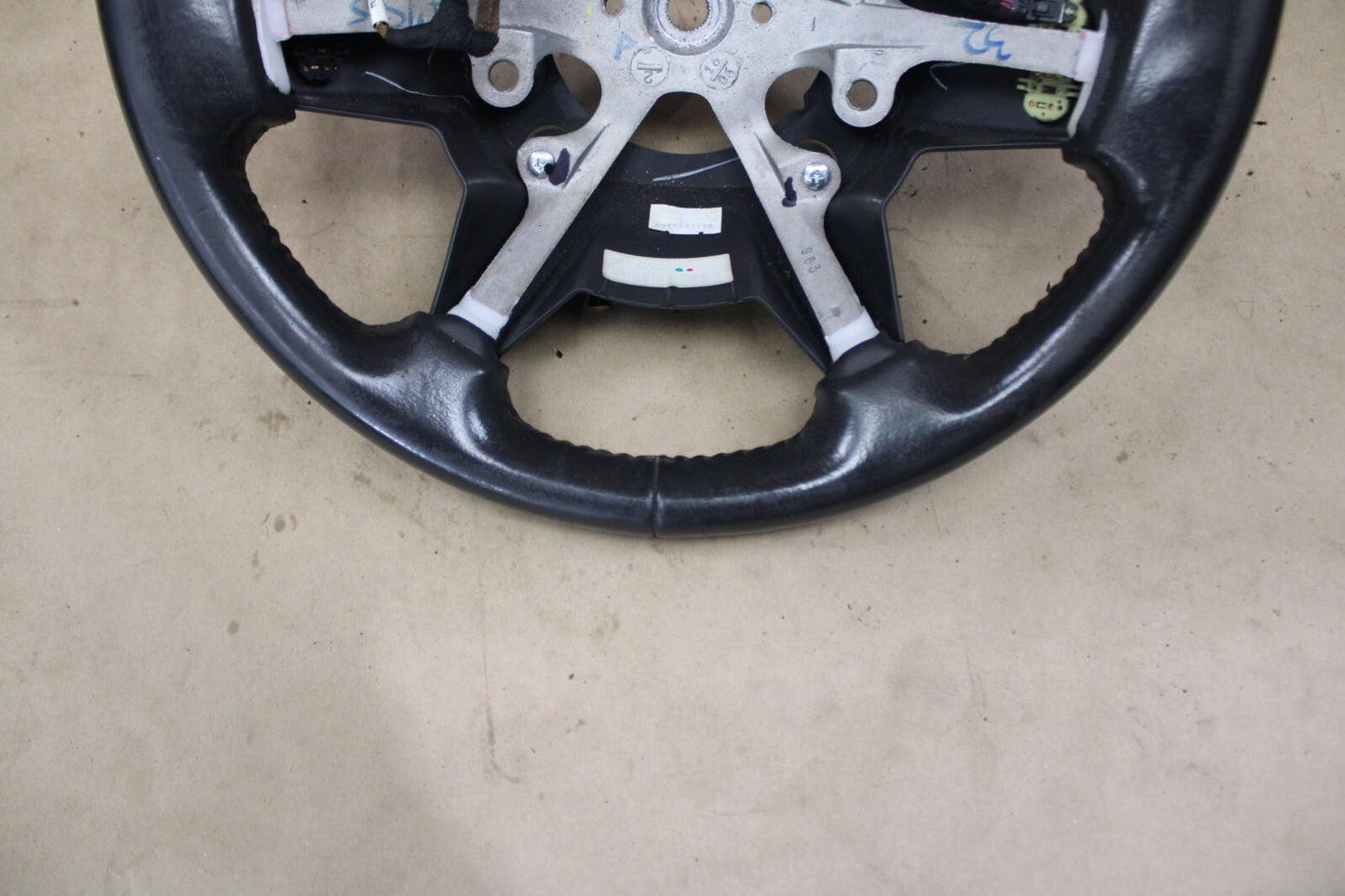 2005-2010 JEEP GRAND CHEROKEE COMMANDER SRT8 STEERING WHEEL OEM SLATE Leather