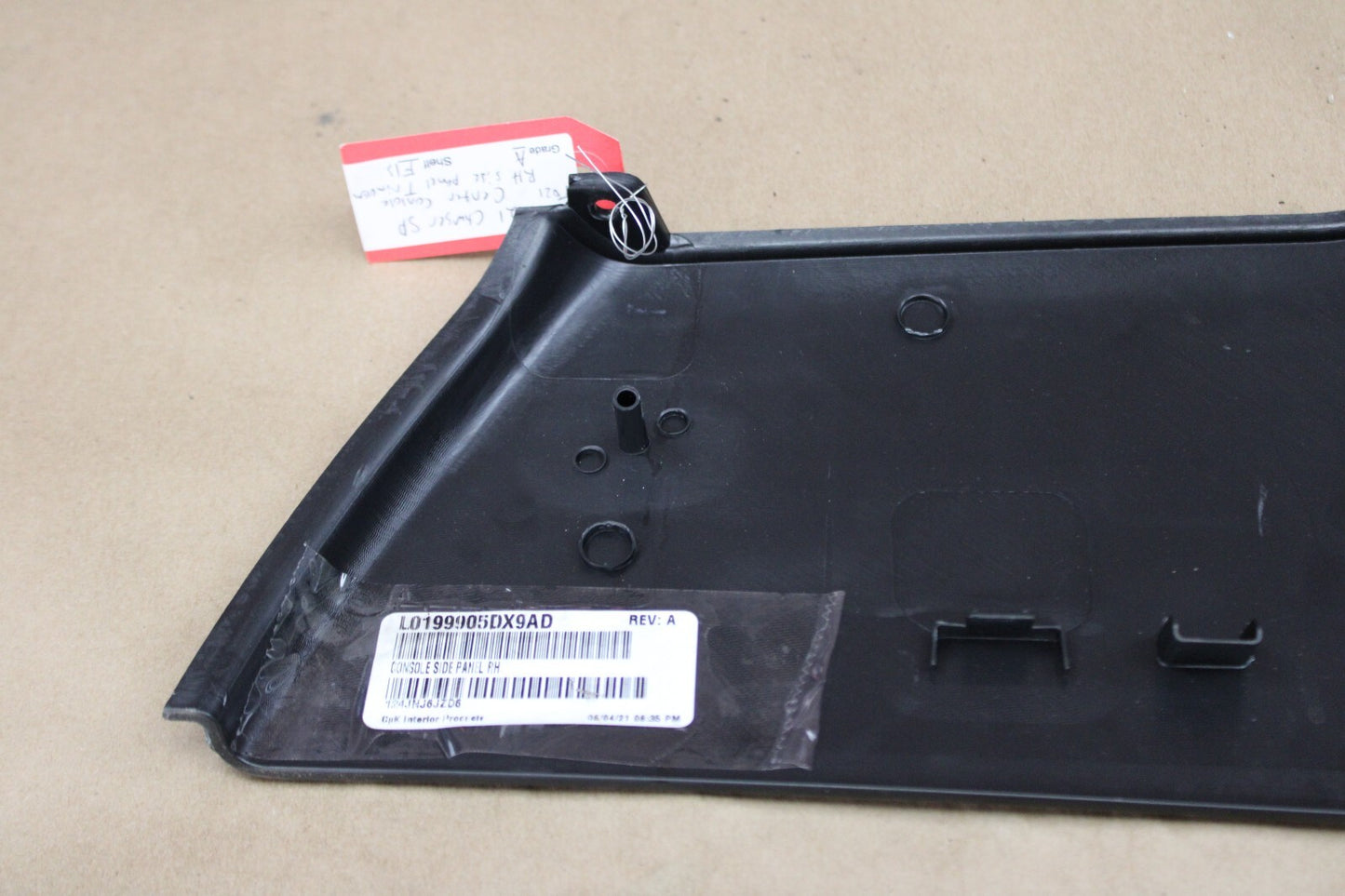 2011-2023 Dodge Charger Passenger Right RH Side Center Console Trim Panel