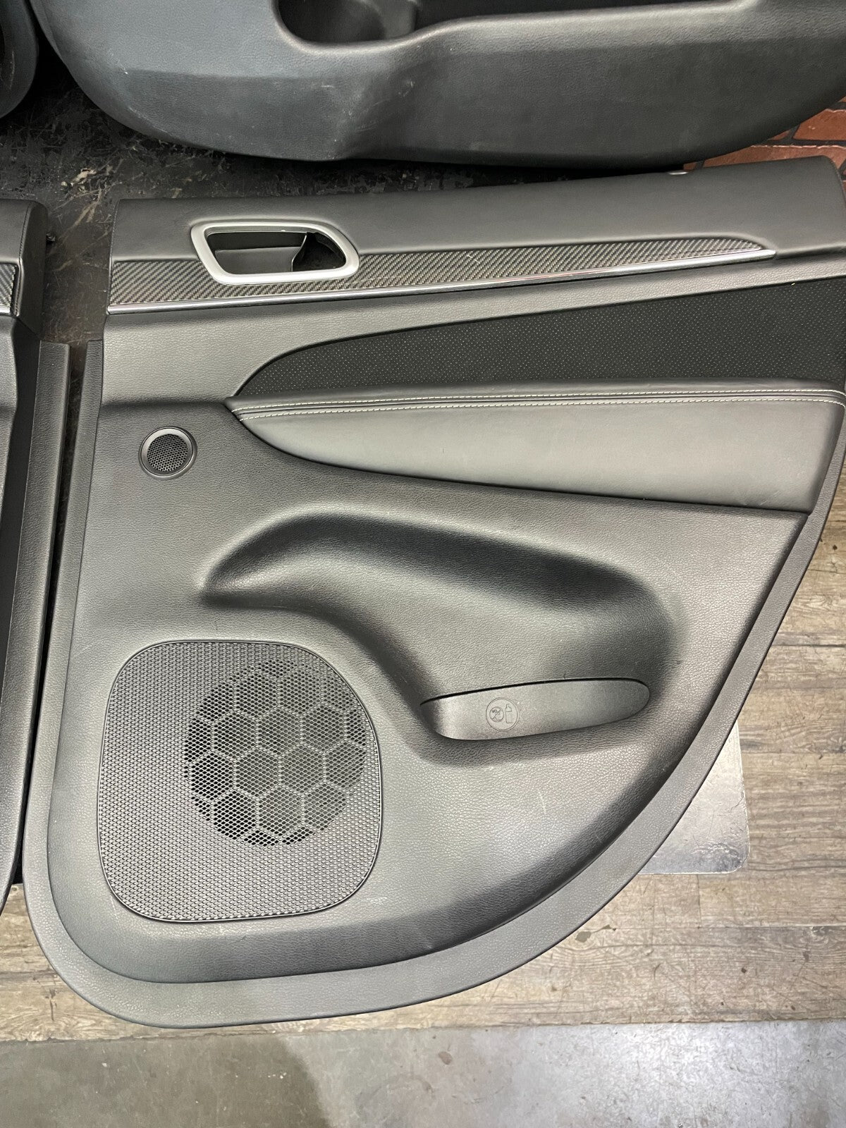 2011-2013 Jeep Grand Cherokee SRT8 Carbon Fiber Trim Black Door Panels Card Set