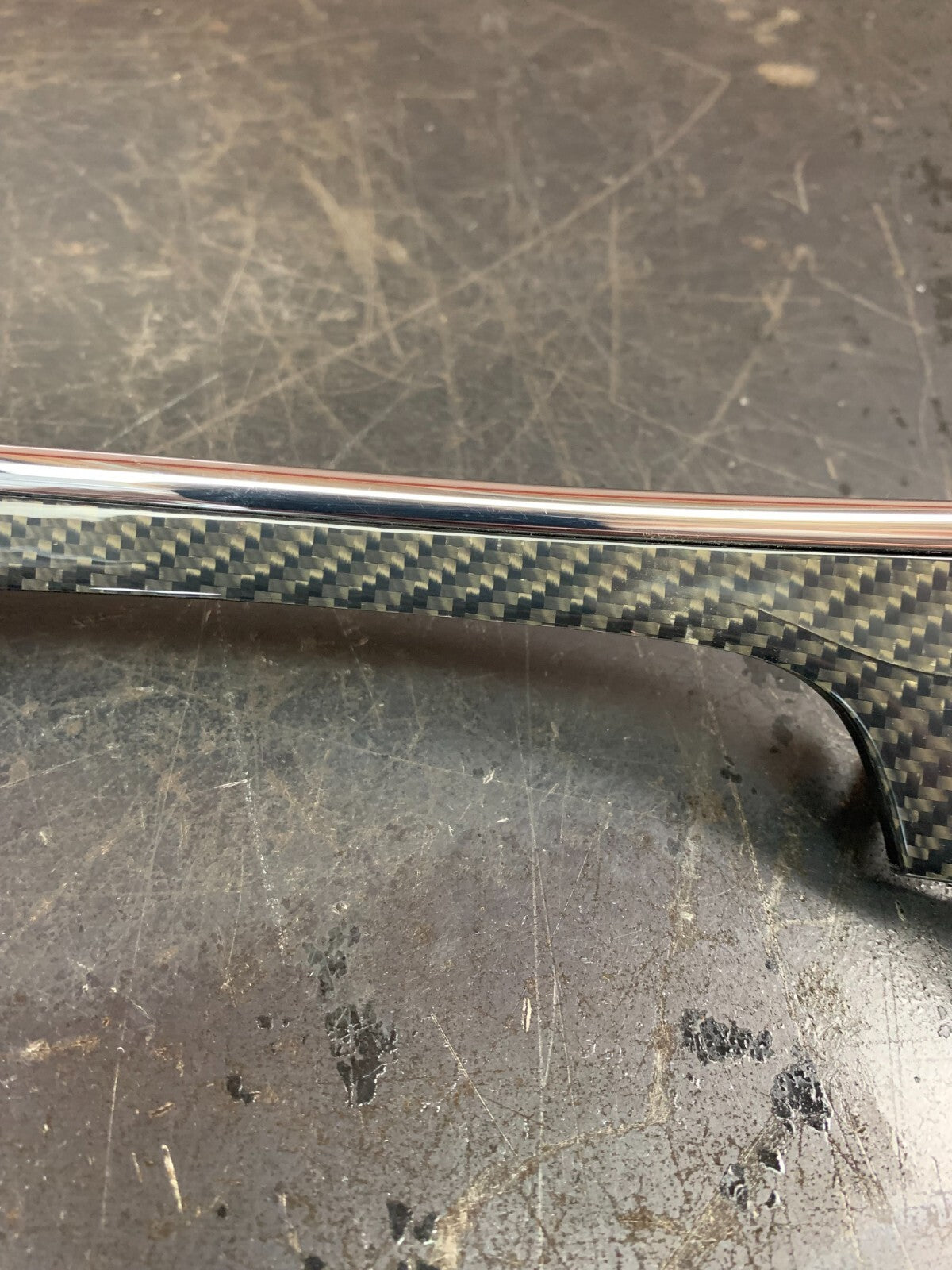 15-18 JEEP GRAND CHEROKEE SRT8 OEM FRONT LH DOOR PANEL CARBON FIBER TRIM Damaged
