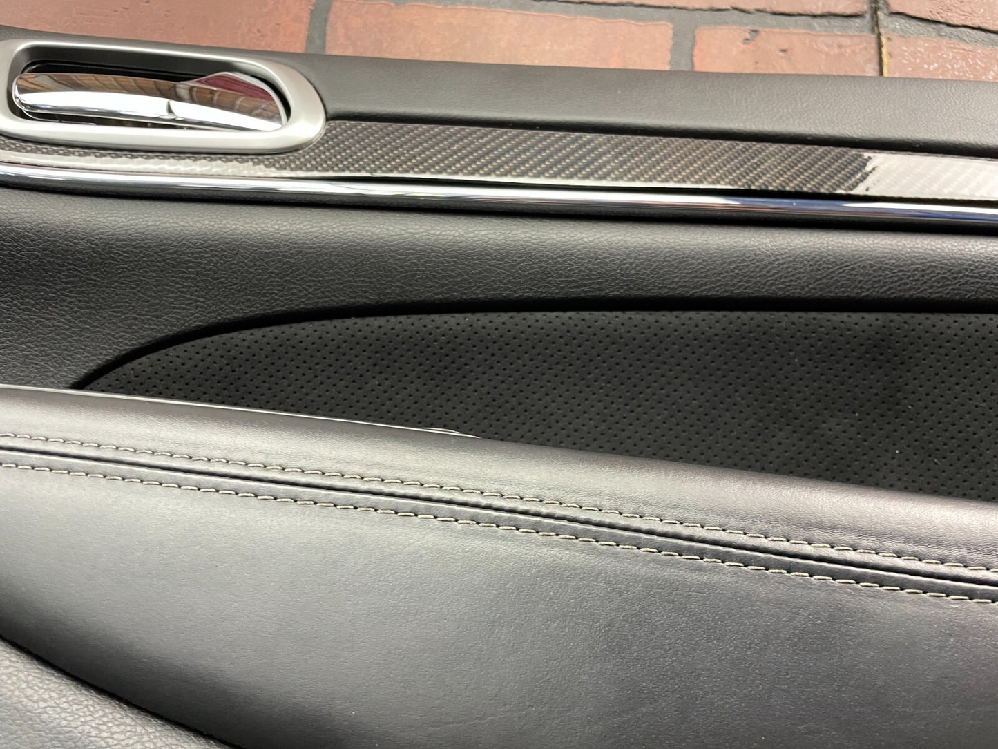 2011-2013 Jeep Grand Cherokee SRT8 Carbon Fiber Trim Black Door Panels Card Set
