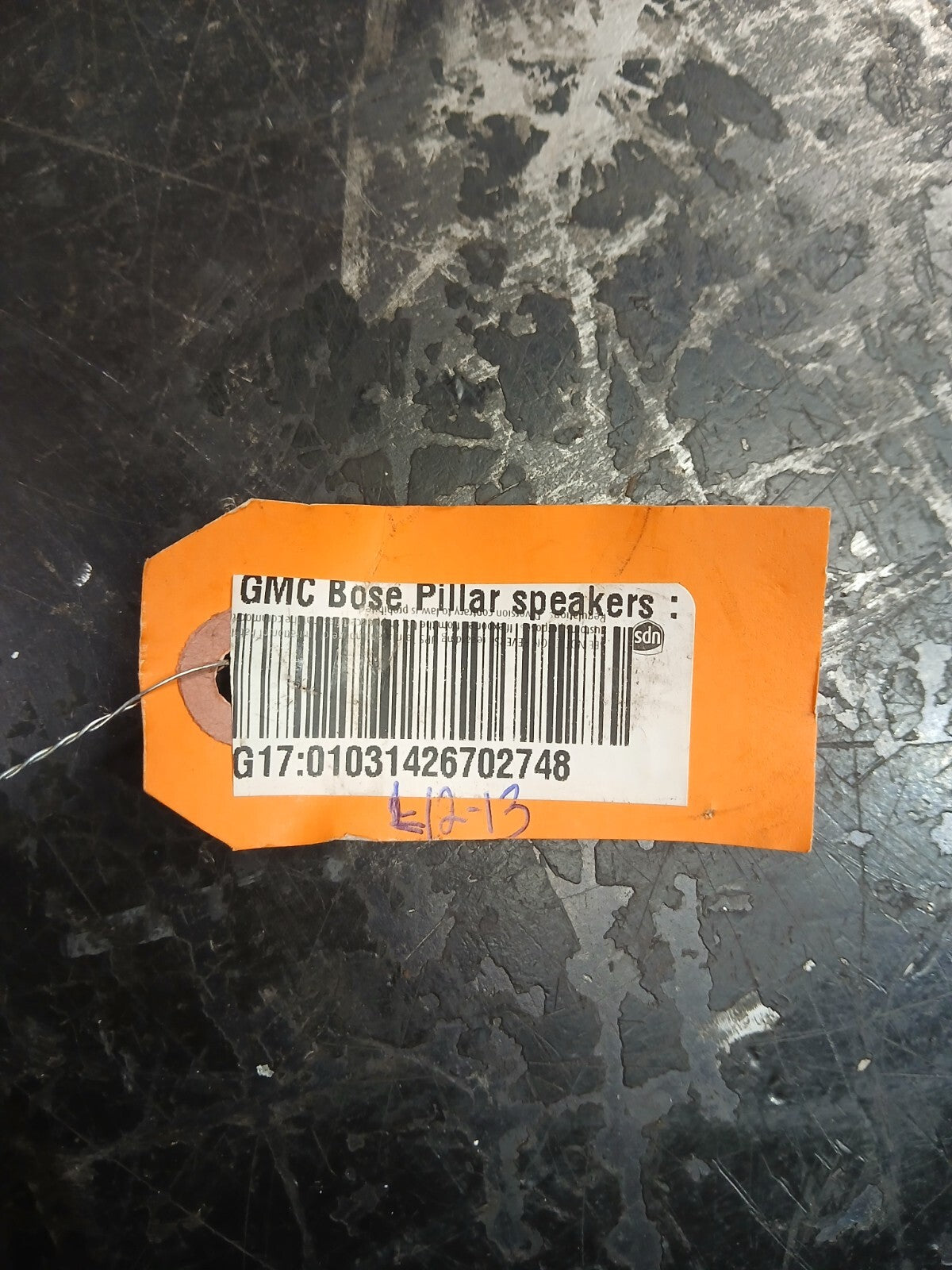03-06 Yukon Tahoe Suburban Escalade Bose Rear Quarter Pillar Speaker 15063259