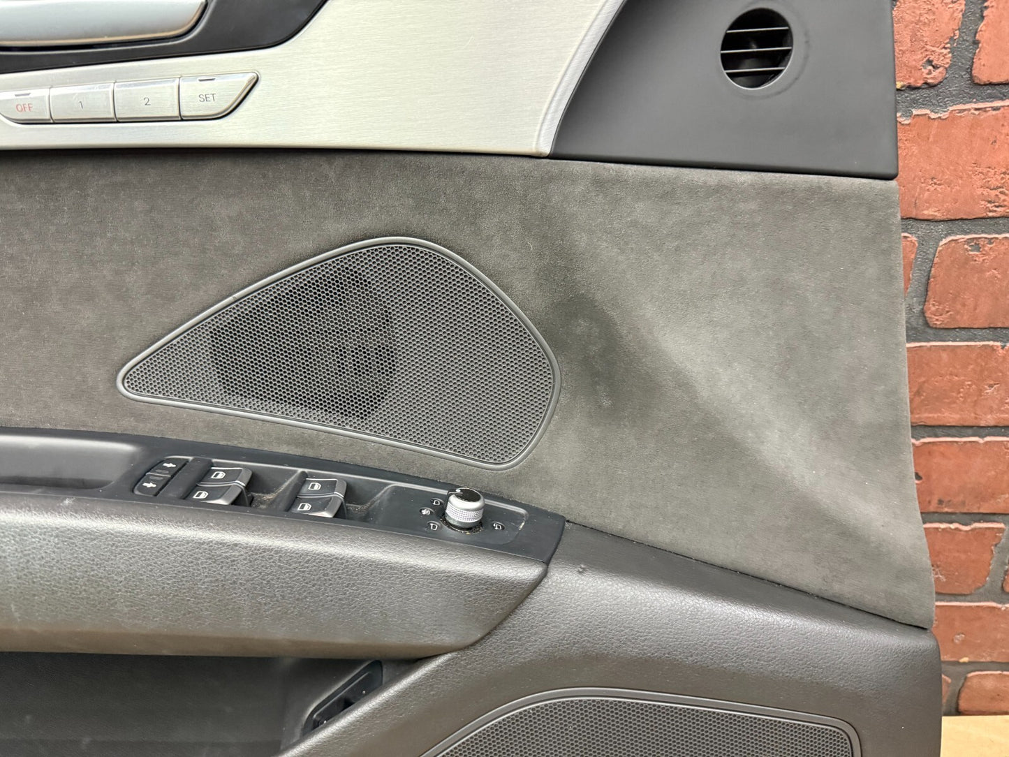 2011-2018 Audi A8 S8 D4 Front Left Driver Door Trim Cover Panel Card Memory Wood