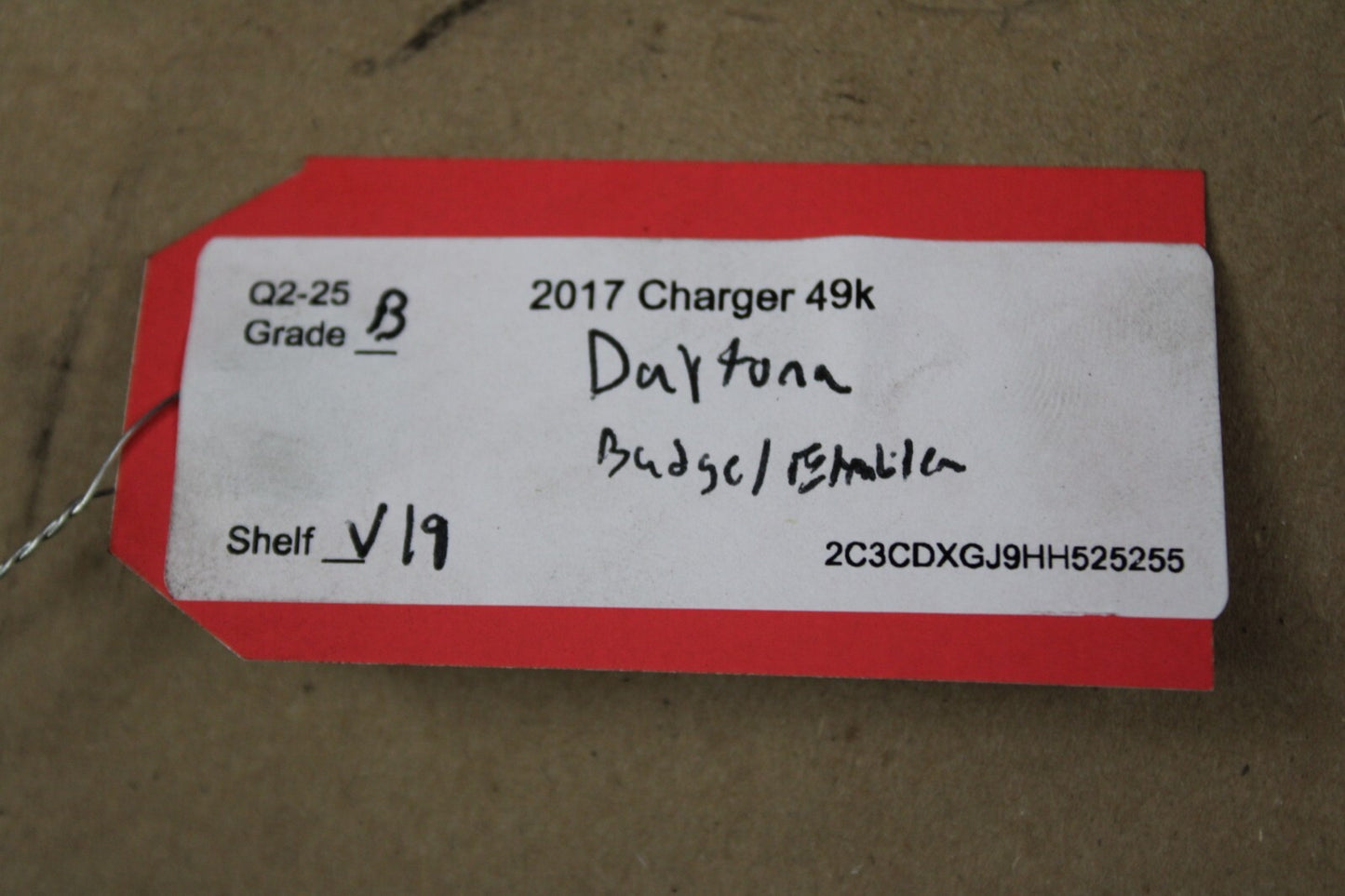 2017-2023 Charger DAYTONA Passenger Dash Emblem Nameplate Overlay Decal Badge