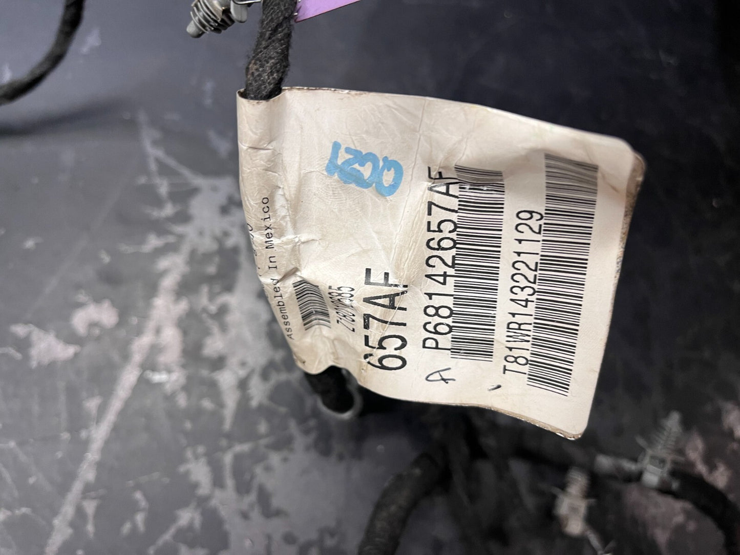 '12-'13 Dodge Dart Rear Door Wiring Harness OEM