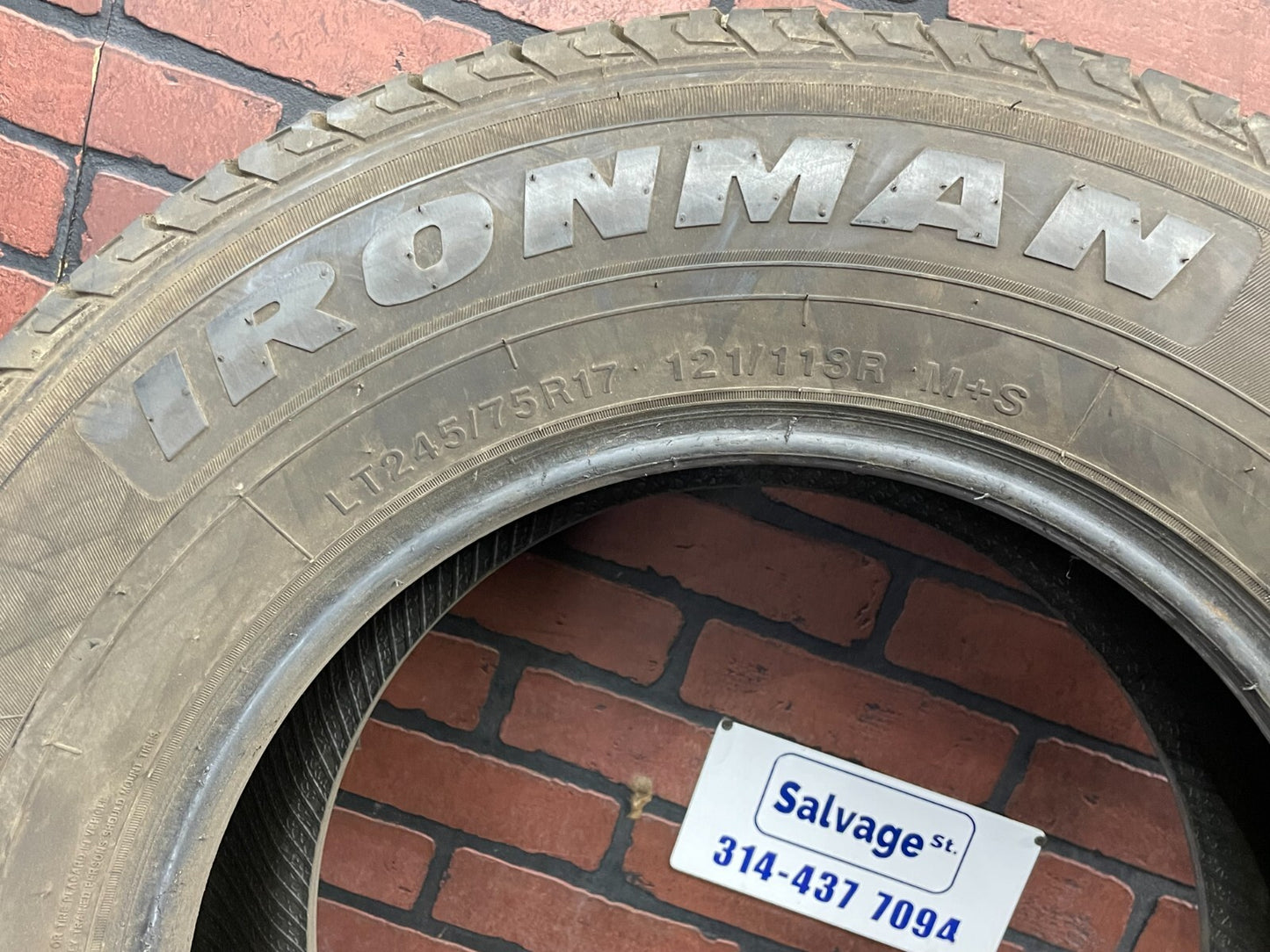 Used LT 245/75R17 Ironman All Country CHT 121/118R M+S - 6/32