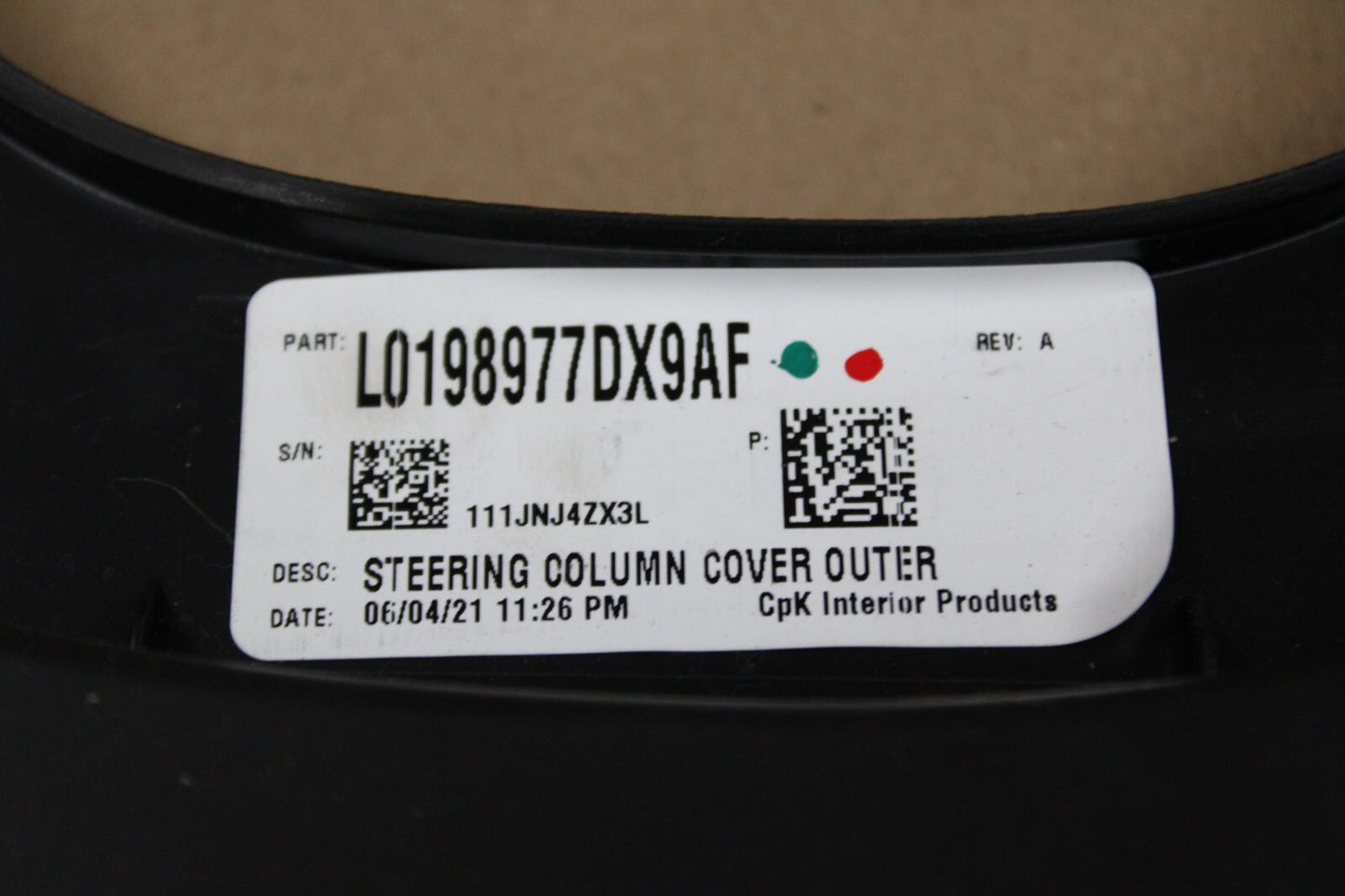 11-23 DODGE CHARGER LOWER STEERING COLUMN KNEE TRIM COVER PANEL OEM 1JN63DX9AF