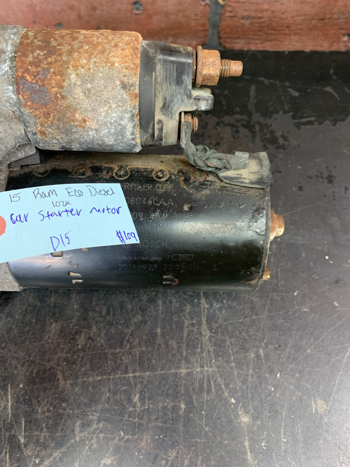 2014-2023 Ram 1500 Grand Cherokee Engine Starter Motor Assembly OEM 68080460AA