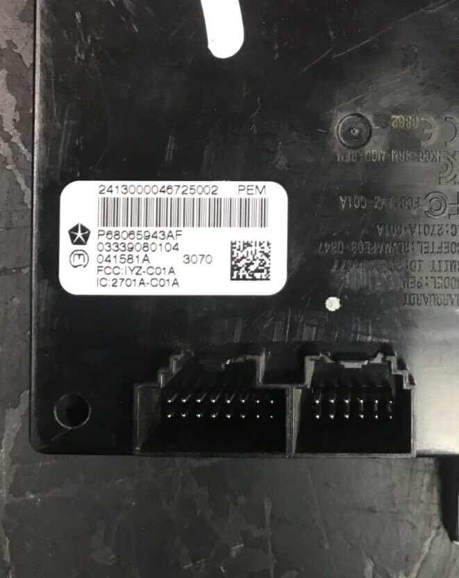 2011-2014 Dodge Challenger SRT Keyless Passive Entry Module 68065943AH