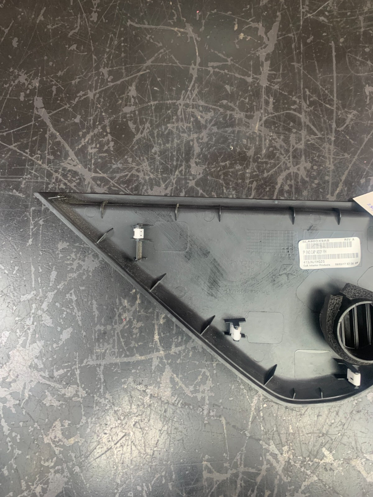 15-23 CHALLENGER DASH PANEL RIGHT PASSENGER END CAP TRIM COVER OEM 5LA80DX9AB