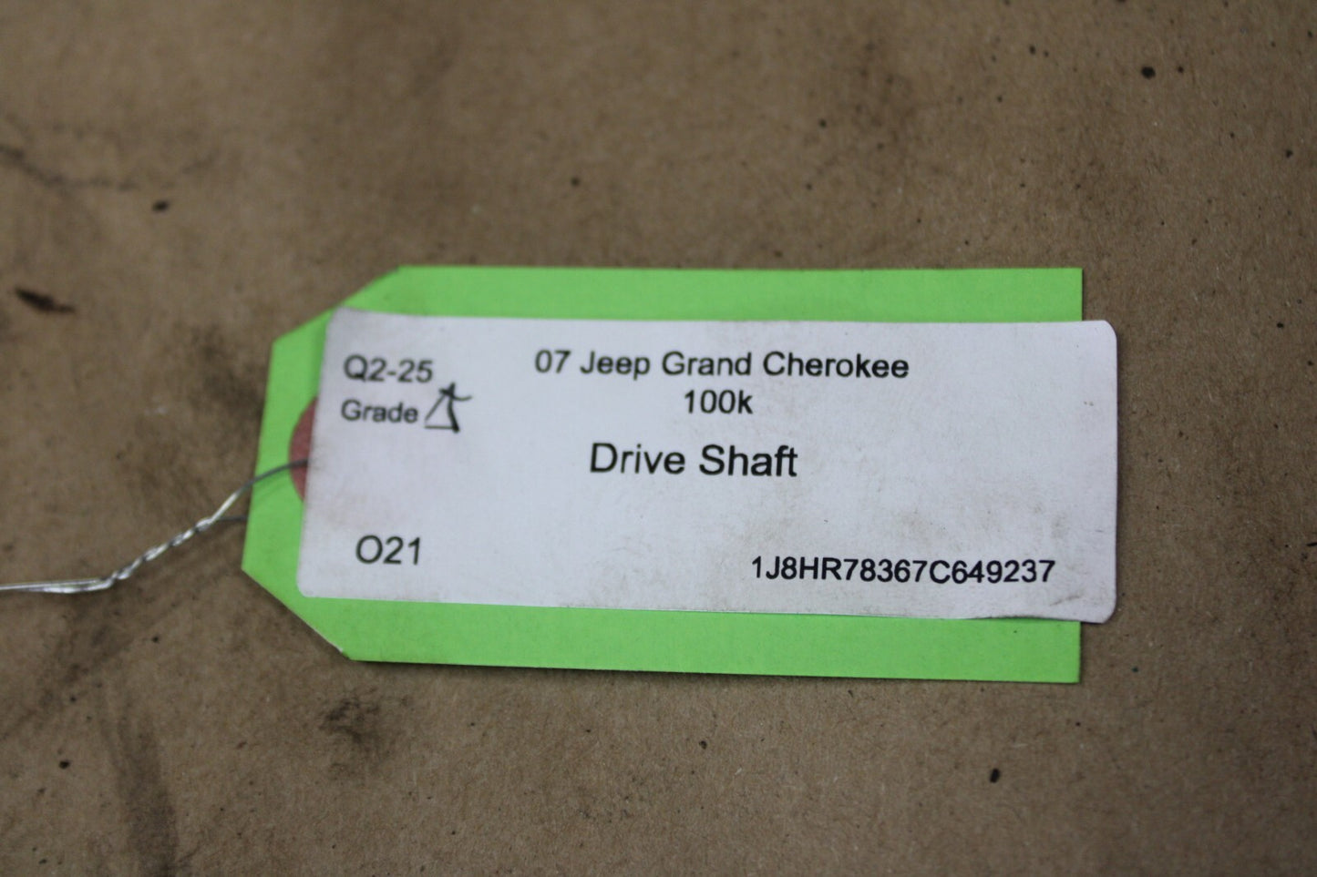 06-10 JEEP GRAND CHEROKEE SRT8 6.1 OEM ALL WHEEL REAR DRIVE SHAFT SRT 52853003AF