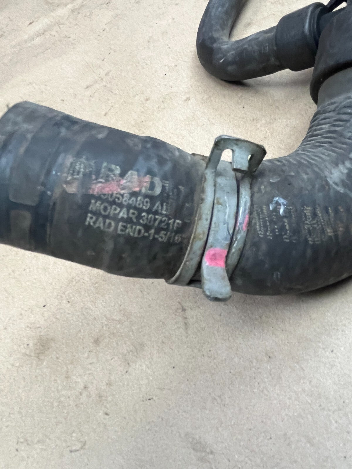 2007-2012 Dodge Caliber SRT4 Radiator Coolant Hose-Molded Radiator Hose Outlet
