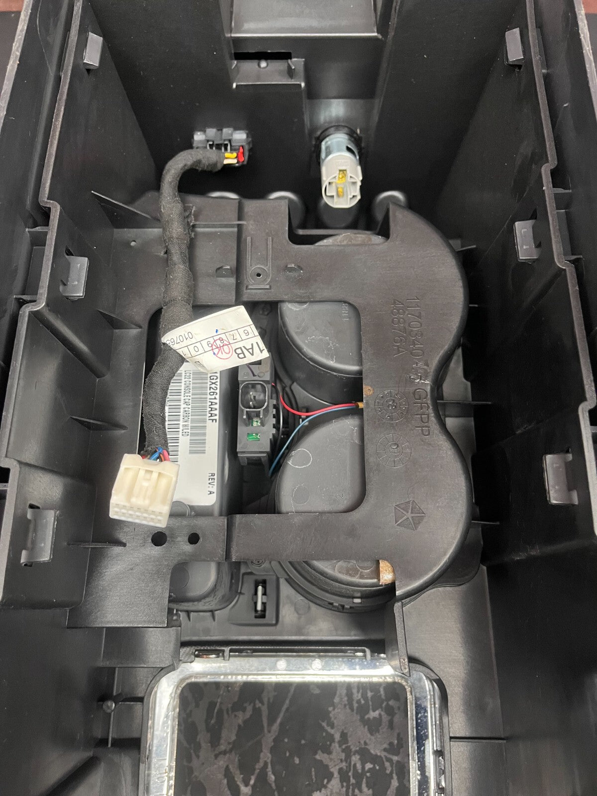 2008-2014 Dodge Challenger SRT Black Center Console Assembly OEM w/ Cupholders