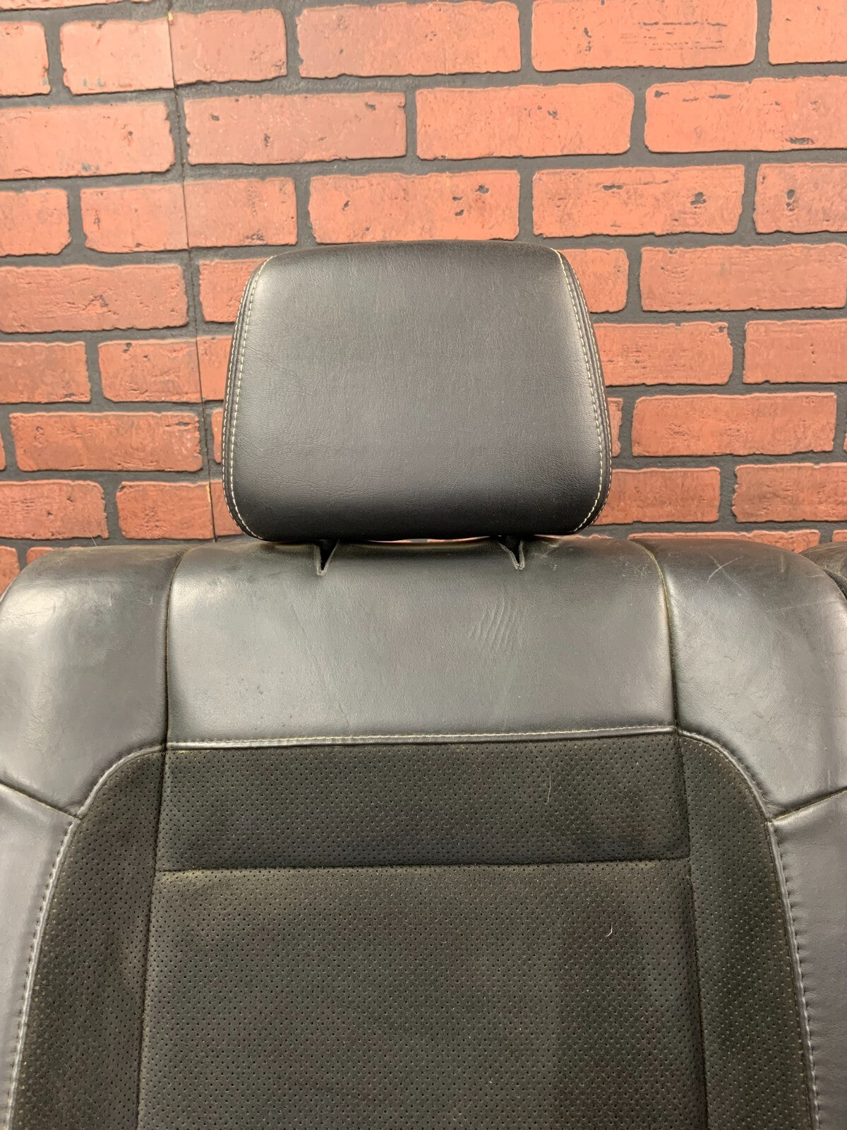 2011-2013 Jeep Grand Cherokee SRT Rear Seat Set Black Leather and Suede *Imprint