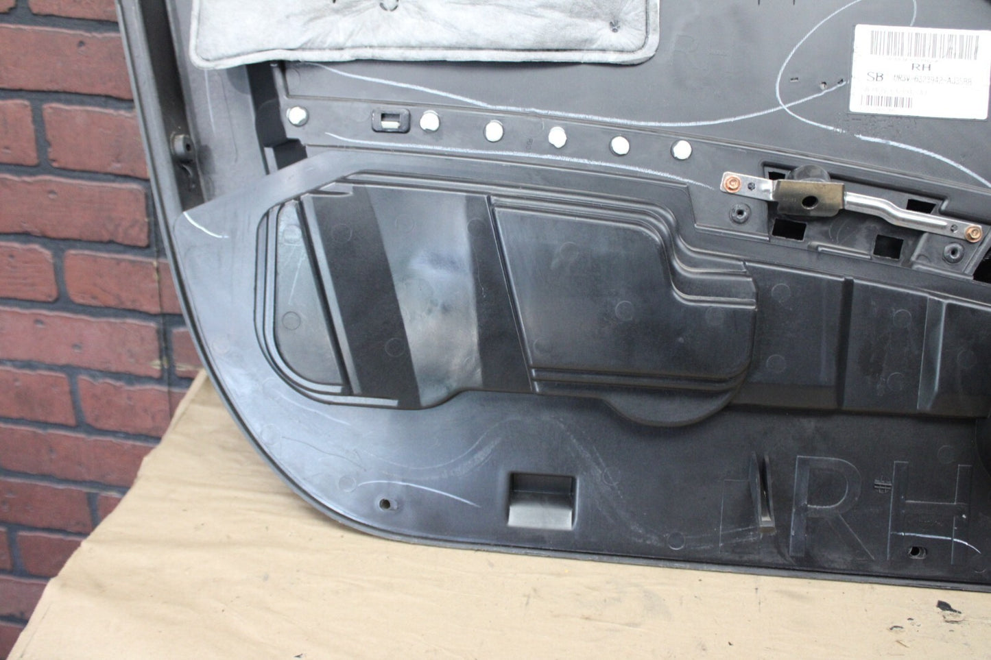 15-21 Mustang GT Black Suede Front Passenger RH Interior Door Trim Panel