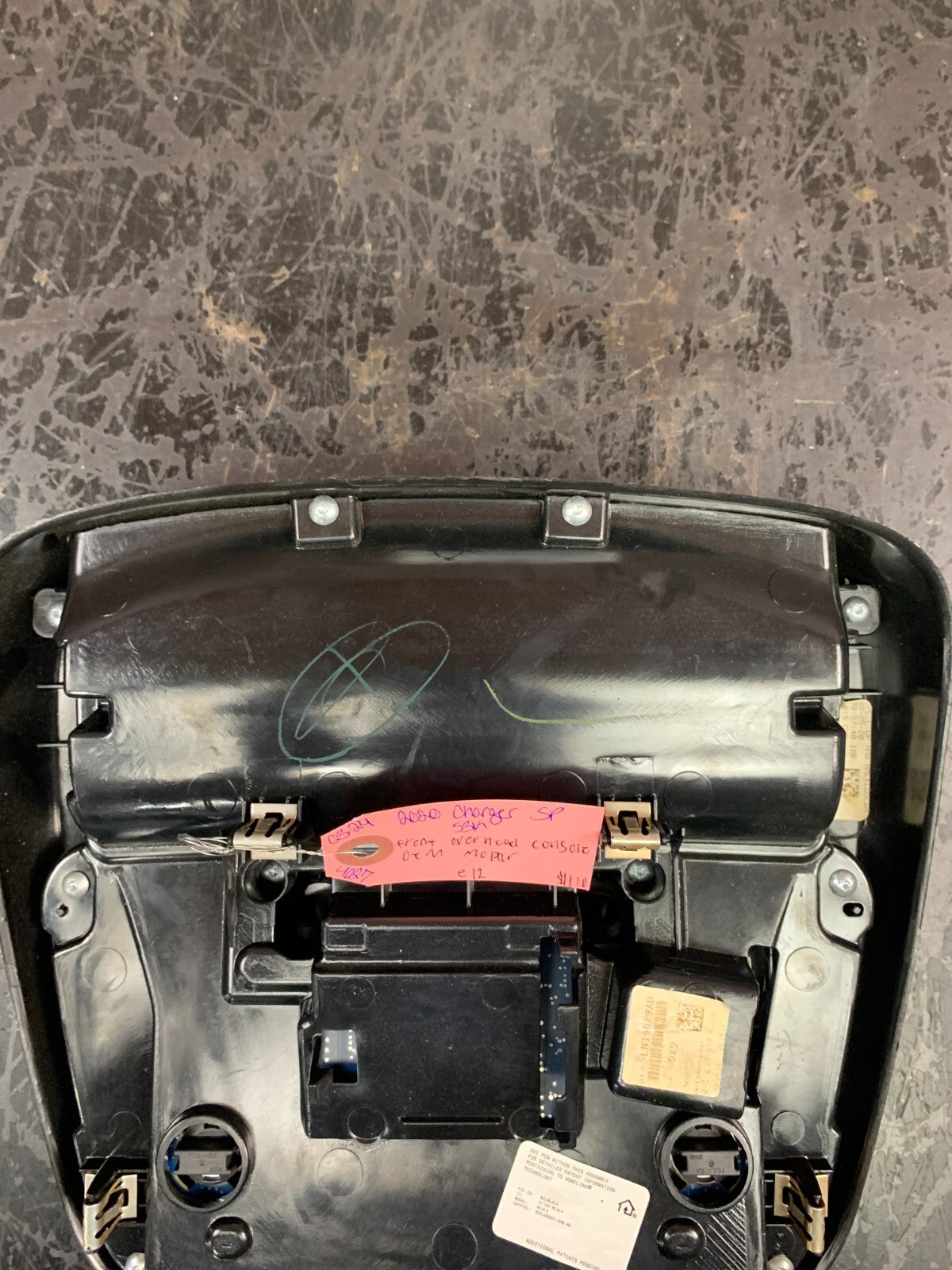 2015-2023 Charger 300 Front Overhead Console Assembly OEM Mopar 5LN19DX9AC