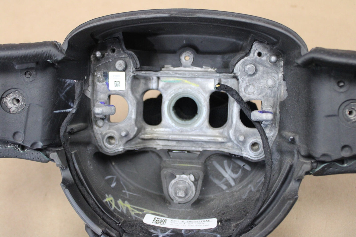 15-23 Dodge Challenger T/A OEM Leather Steering Wheel Assembly Black 5VG221VXAE