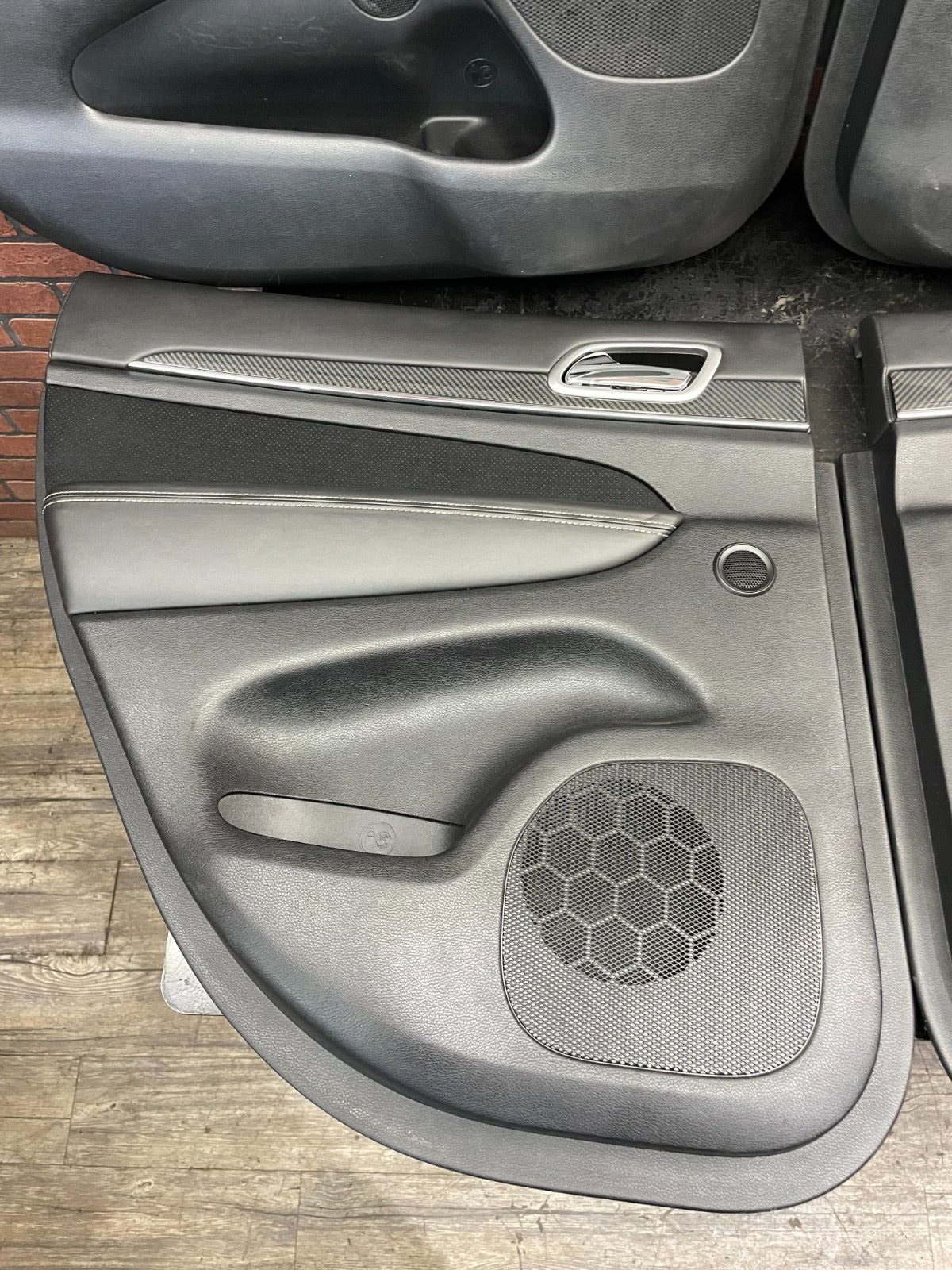2011-2013 Jeep Grand Cherokee SRT8 Carbon Fiber Trim Black Door Panels Card Set