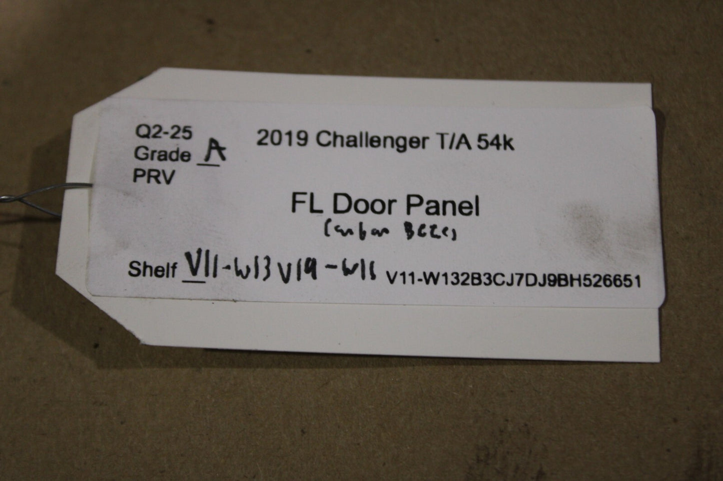 2015-2019 Dodge Challenger OEM Driver LH Side Door Trim Panel Carbon 5PS251X9AH
