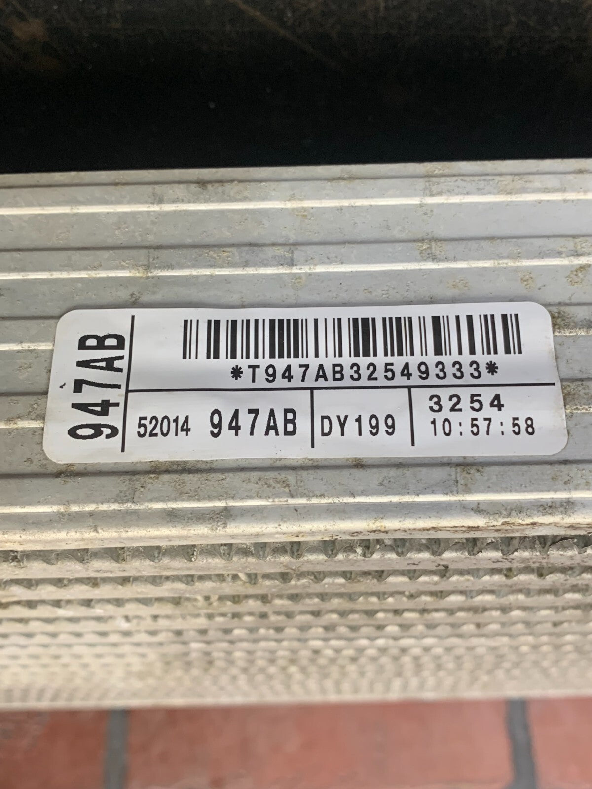 2014-2019 Ram 1500 Air Charge Cooler Used Mopar, OEM 52014947AB