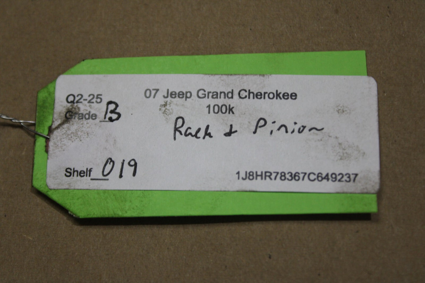 05-07 OEM JEEP GRAND CHEROKEE POWER STEERING GEAR RACK AND PINION 05181063AA