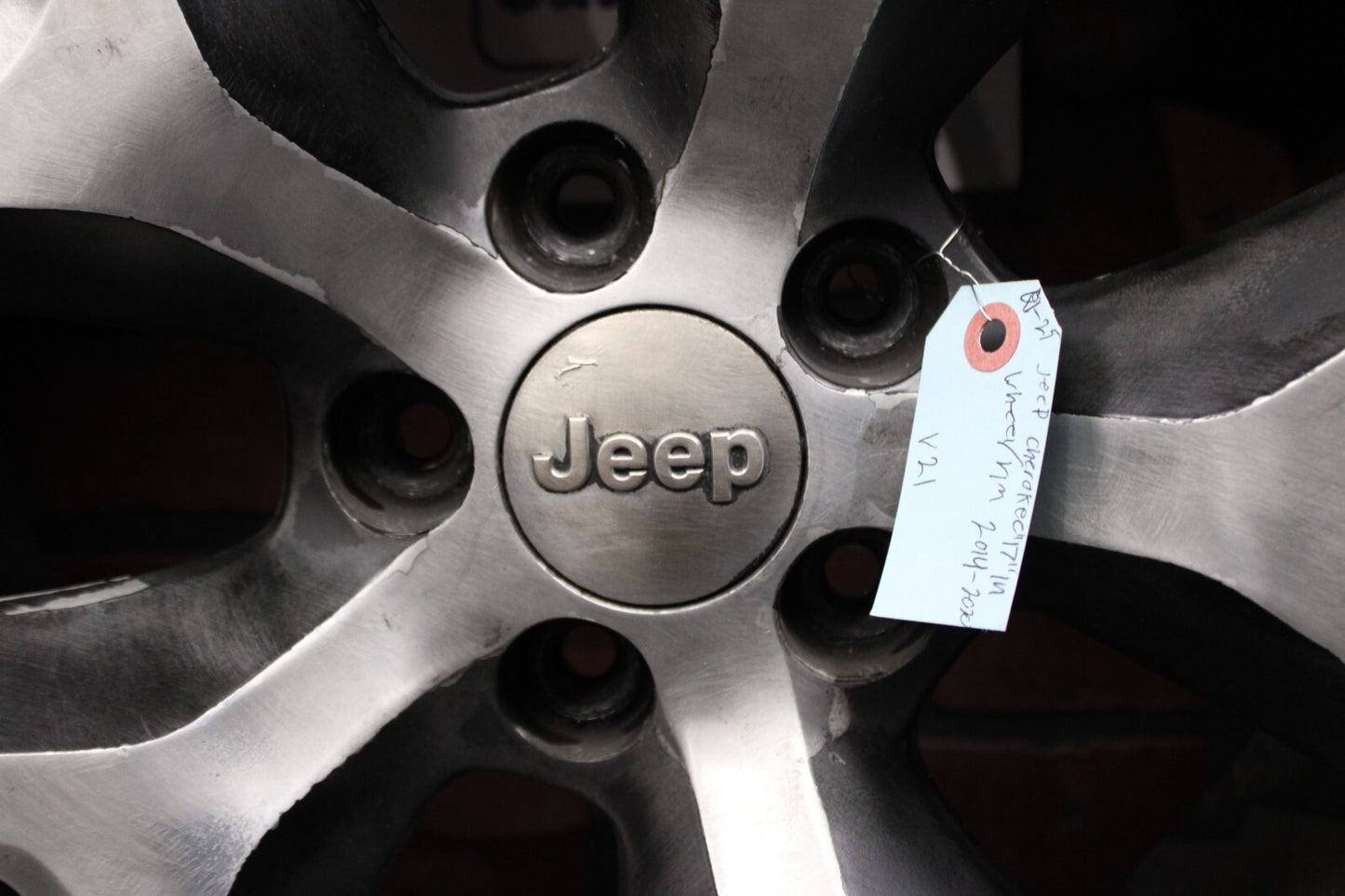 Jeep Cherokee 2014-2018 Used OEM Wheel 17x7.5 Factory 17" Rim 1UT91TRMAA#