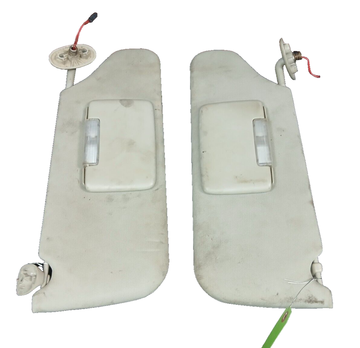 2007 Jeep Grand Cherokee Gray Extendable Sun Visor Set w/ Mirror & Lights