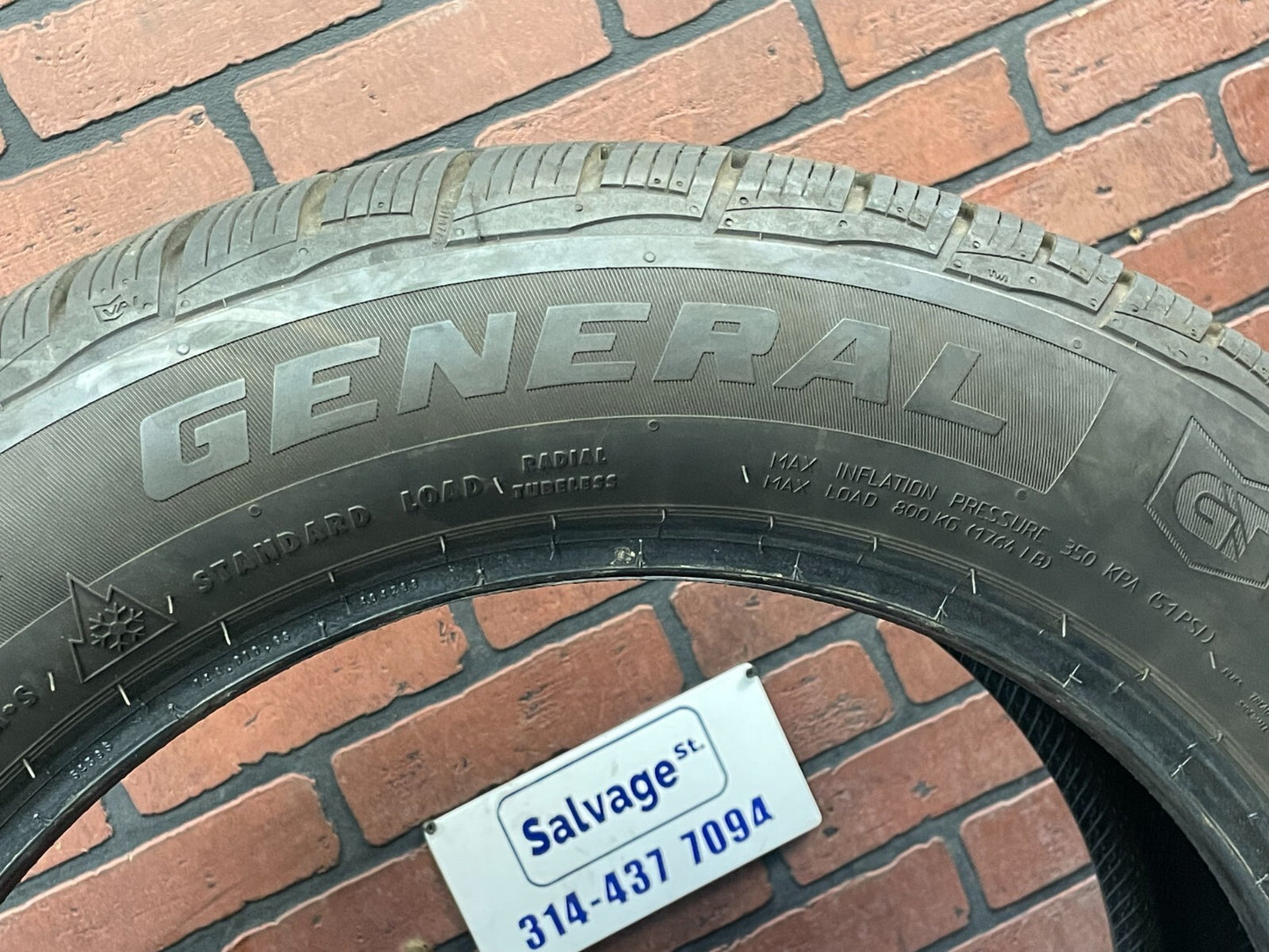 Used Full Set of 4 Tires 225/60R18 General Altimax 365 AW 100H - 6.5/32