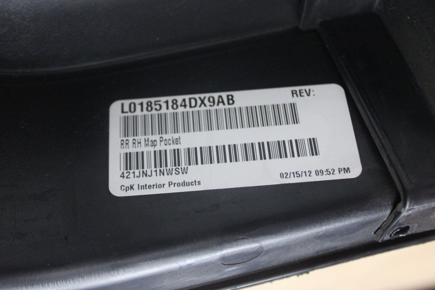 2011-2014 DODGE CHARGER SRT8 OEM INTERIOR REAR RIGHT DOOR PANEL TRIM COVER