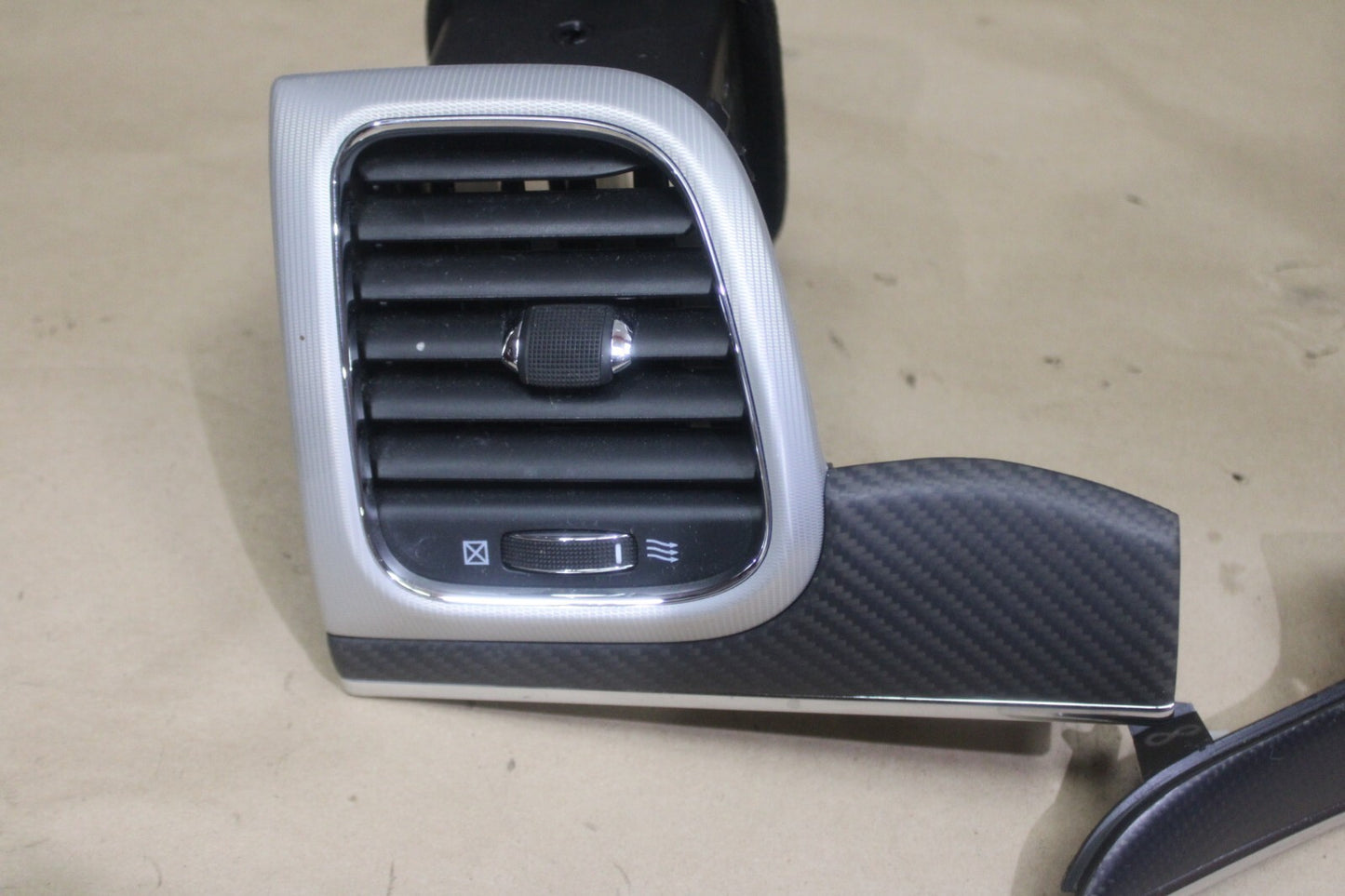 2011-2021 Grand Cherokee SRT Carbon Fiber 3x LH RH Center Dash Trim Vent Set OEM