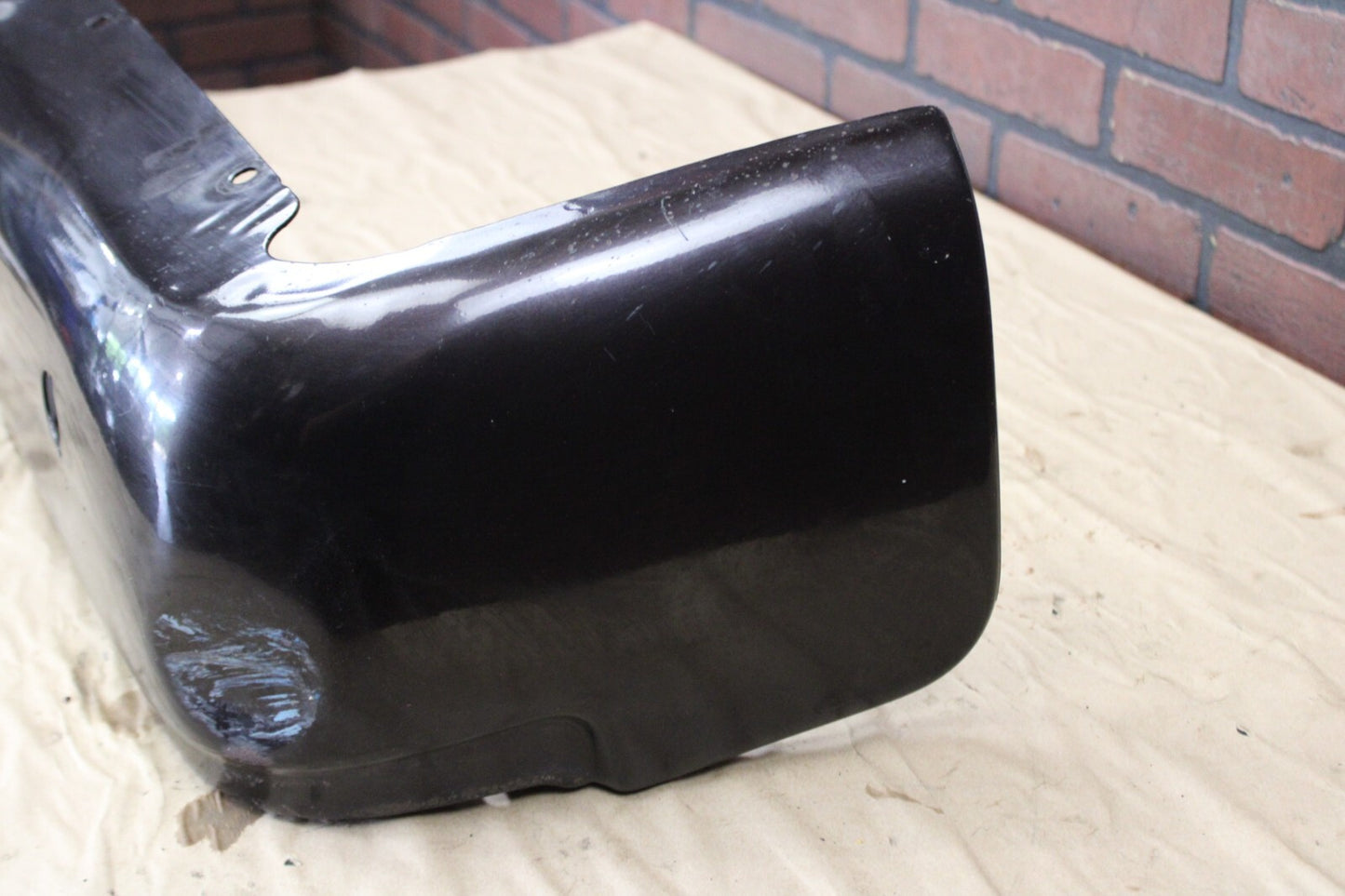 OEM 2008-2014 Ford F150 Rear Driver LH Side Bumper Corner End Cap w/ Sensor Hole