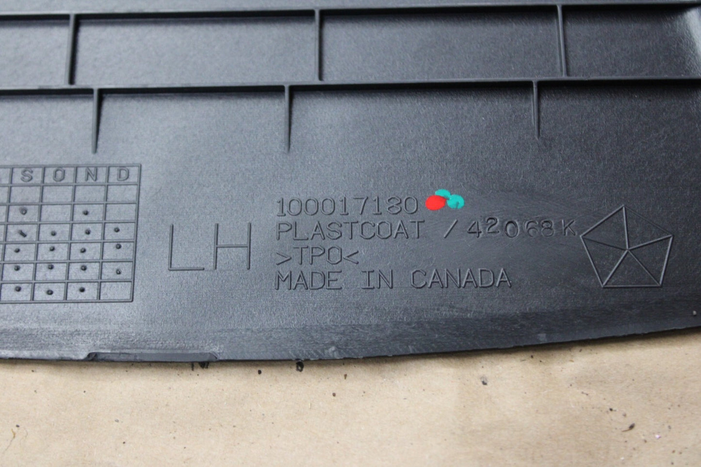 2011-2023 DODGE CHARGER DRIVER LH SIDE CENTER B PILLAR COVER TRIM OEM 1KL29DX9AG
