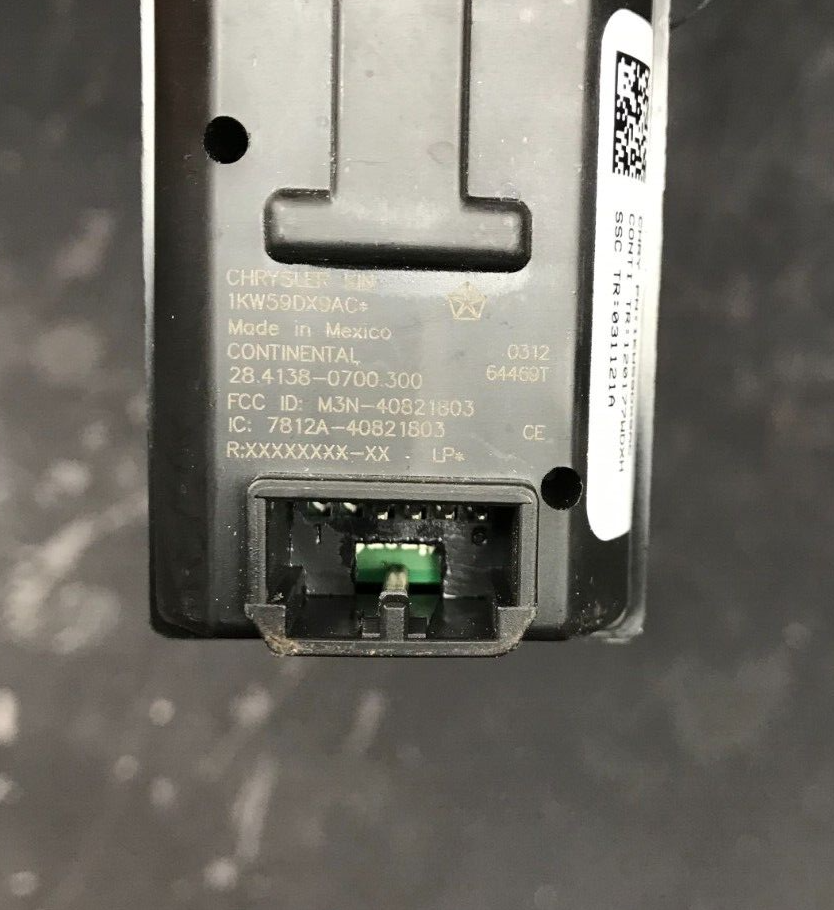 2011-2014 Chrysler 300 Mopar Keyless Ignition Node Module w/ Bezel 1kw59dx9ac