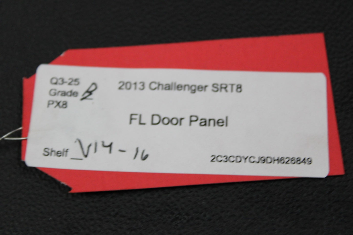 2013 Challenger SRT8 Front Driver LH Side Interior Door Panel OEM 1XF771SVAB
