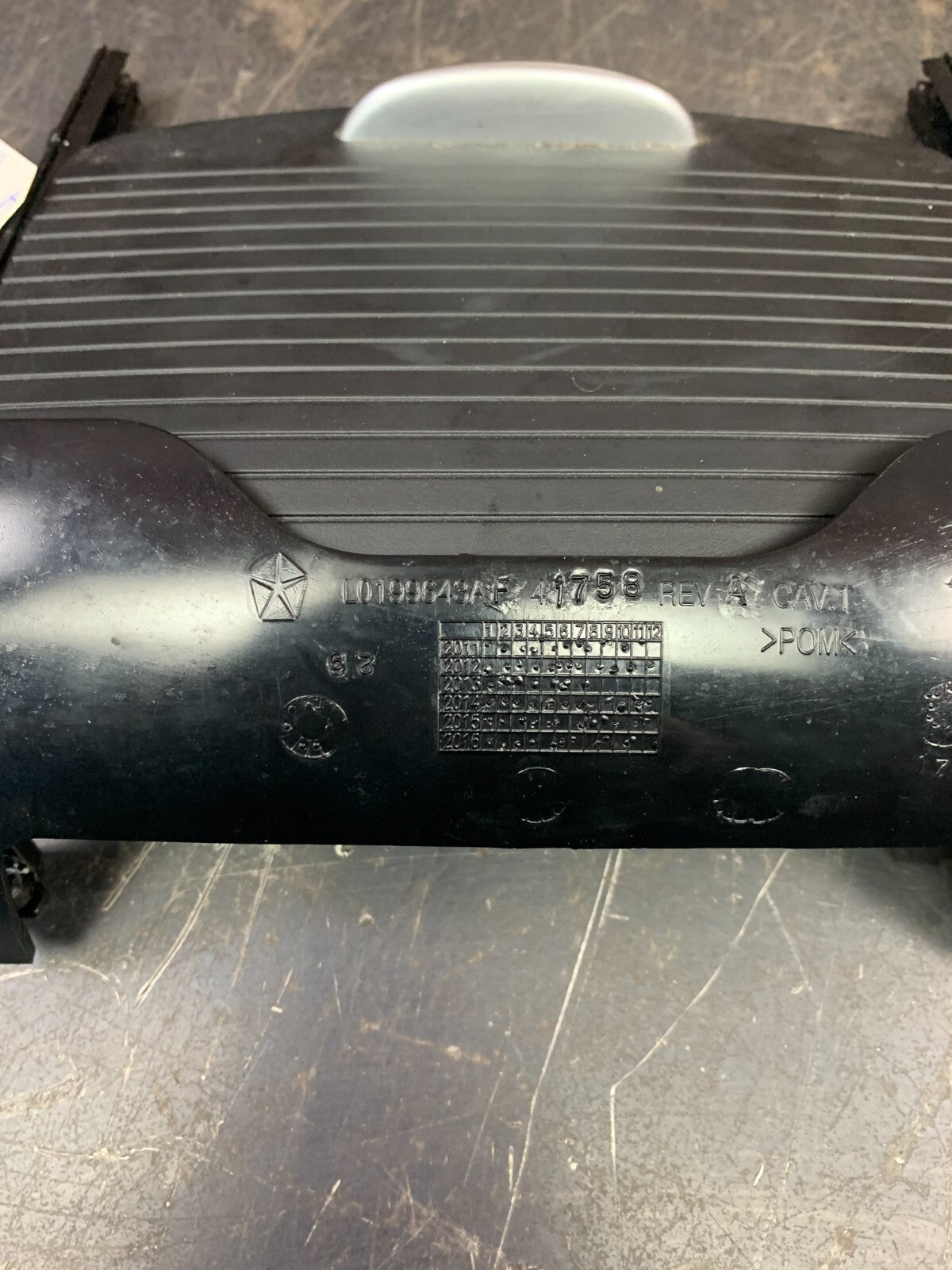 2015-2020 Dodge Charger/300 Black Sliding Cupholder Cover L0199643AF L0199872AE