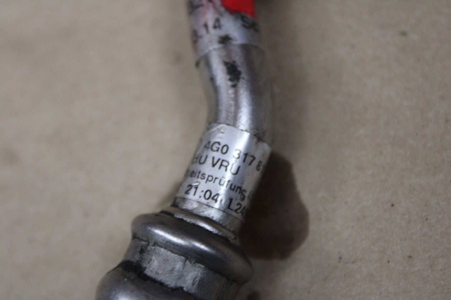 OEM 13-18 AUDI S6 Transmission OIL Cooler PIPE LINE Outlet Return 4G0 317 817 Q