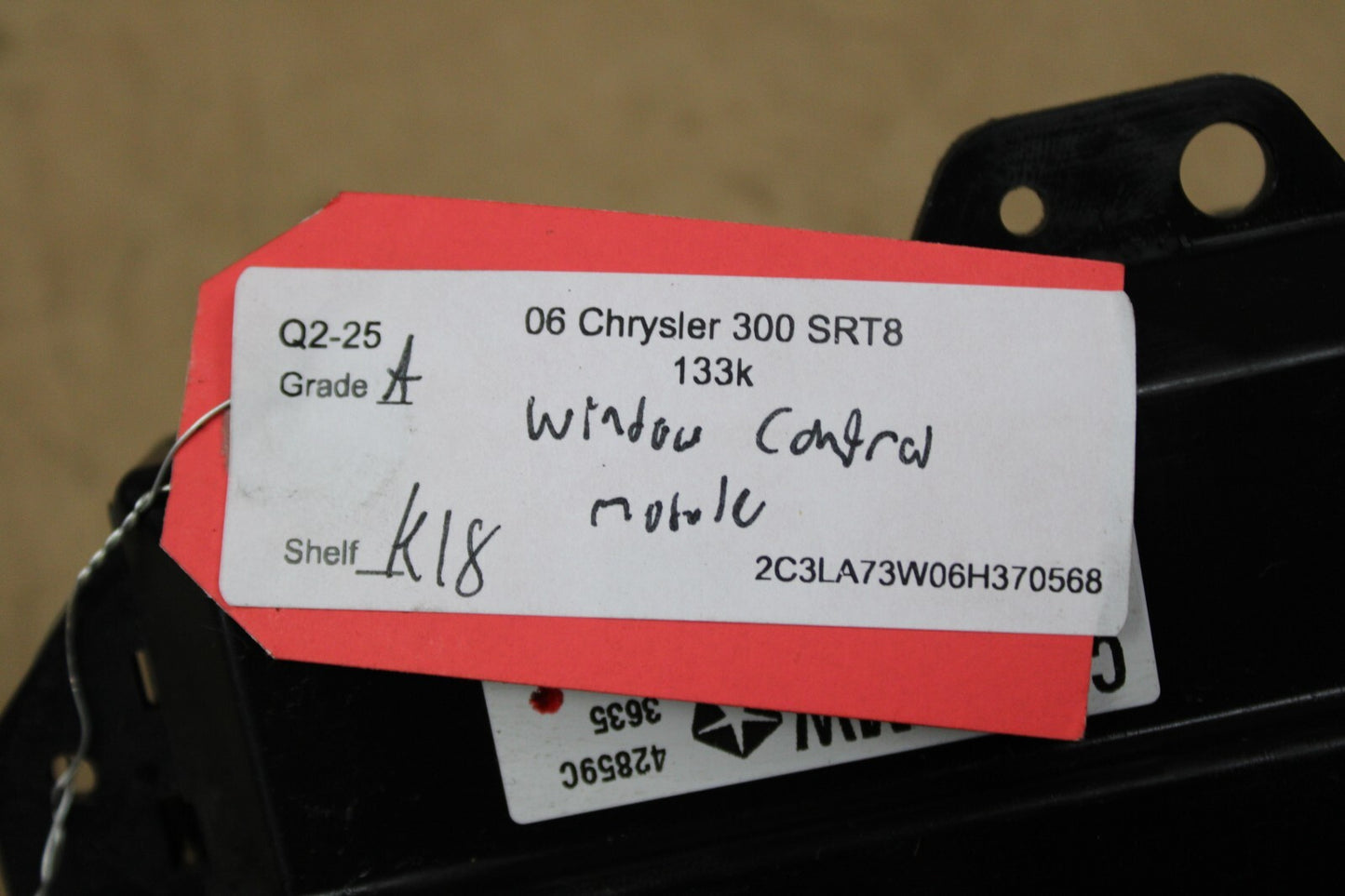 2005-2010 Chrysler 300 Dodge Charger Magnum Window Memory Control Module Mopar