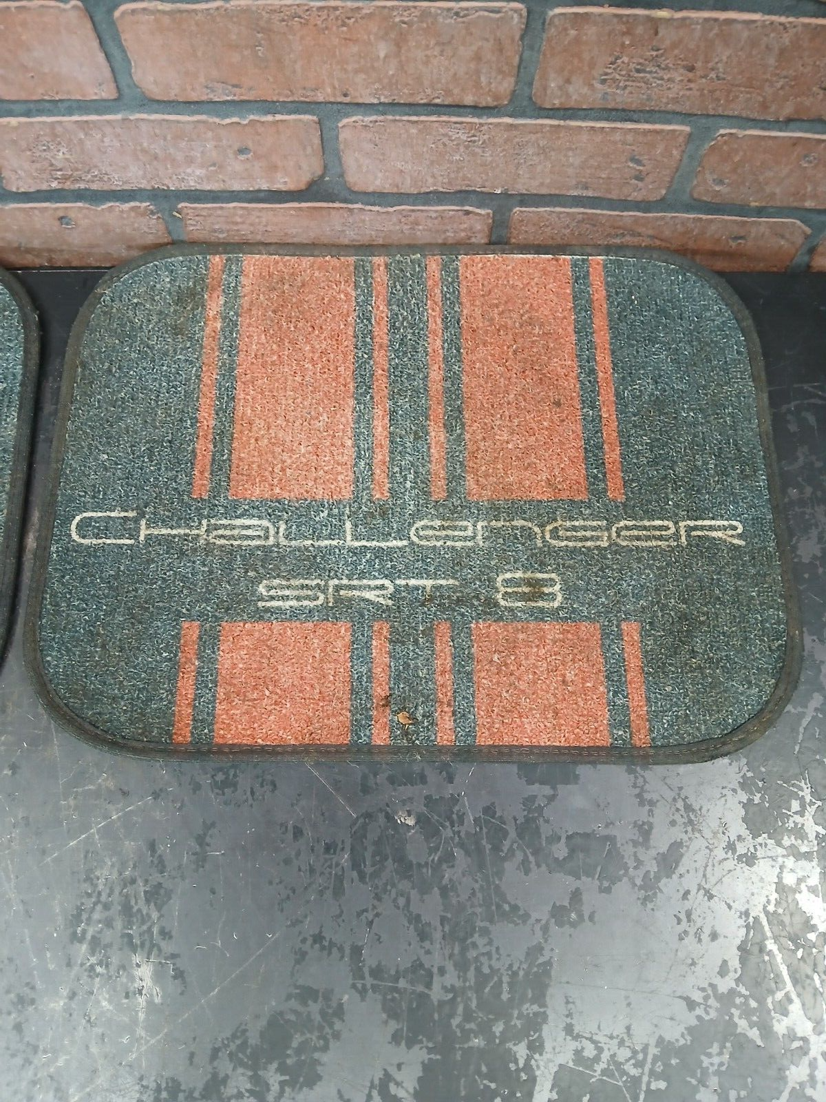 2016 Dodge Challenger SRT8 Custom Red and Black Floor Mat Set