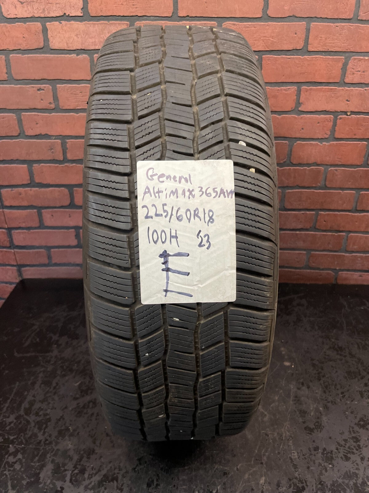 Used Full Set of 4 Tires 225/60R18 General Altimax 365 AW 100H - 6.5/32
