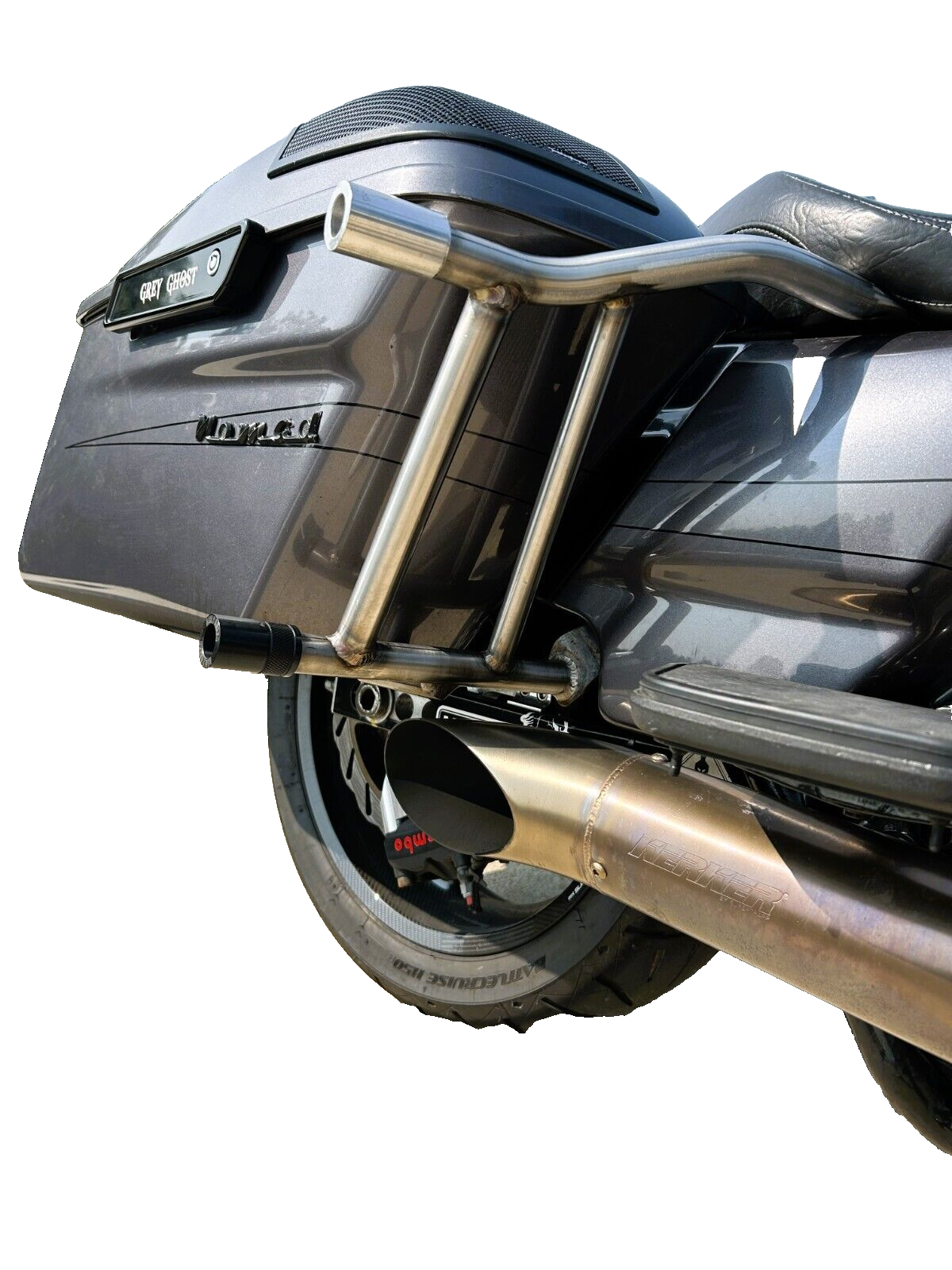 Harley Davidson Touring 14-UP STAINLESS Saddlebag Crash Bar Set IMP
