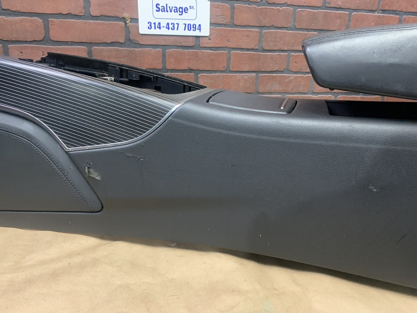 2012-2018 AUDI A6/S6/A7/S7/RS7 Center Console Panel OEM-Black Fretted Ebony Trim
