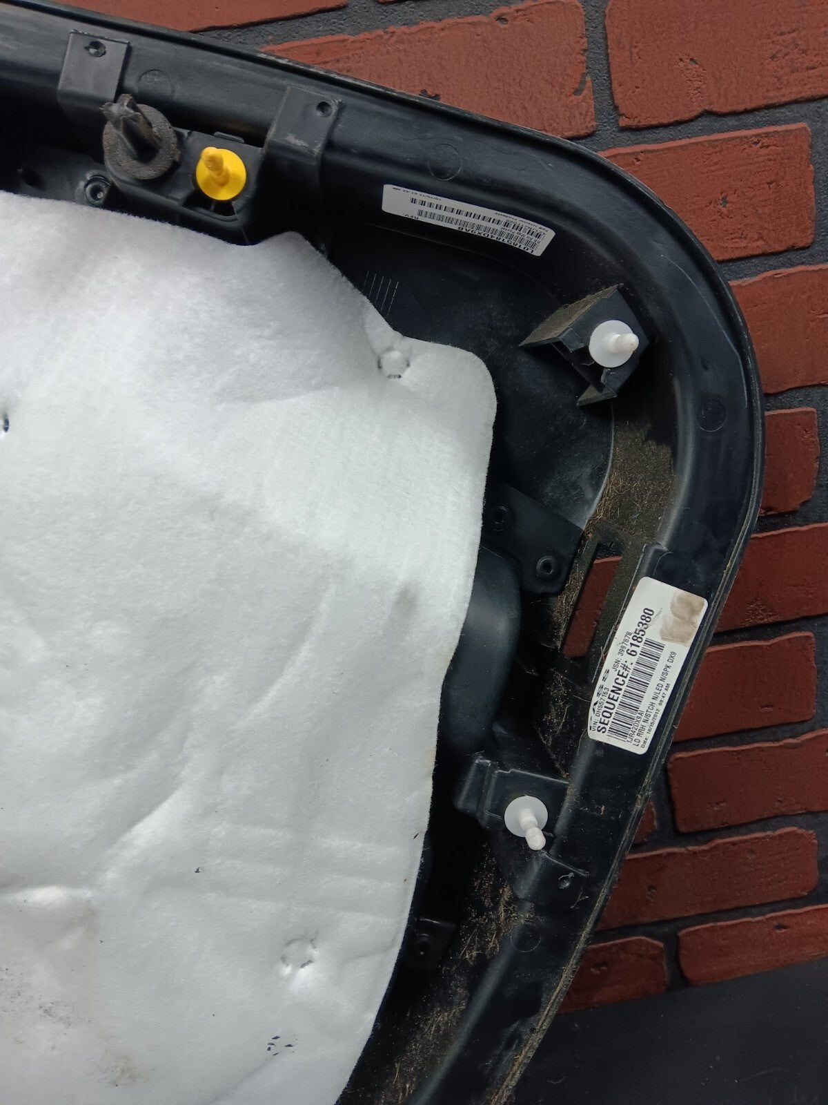 2011-2014 Dodge Charger Rear Passenger RH Side Interior Door Panel 1jr42dx9ai