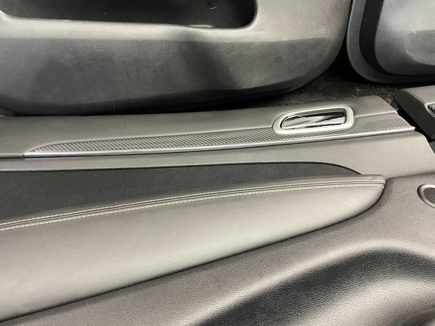 2011-2013 Jeep Grand Cherokee SRT8 Carbon Fiber Trim Black Door Panels Card Set