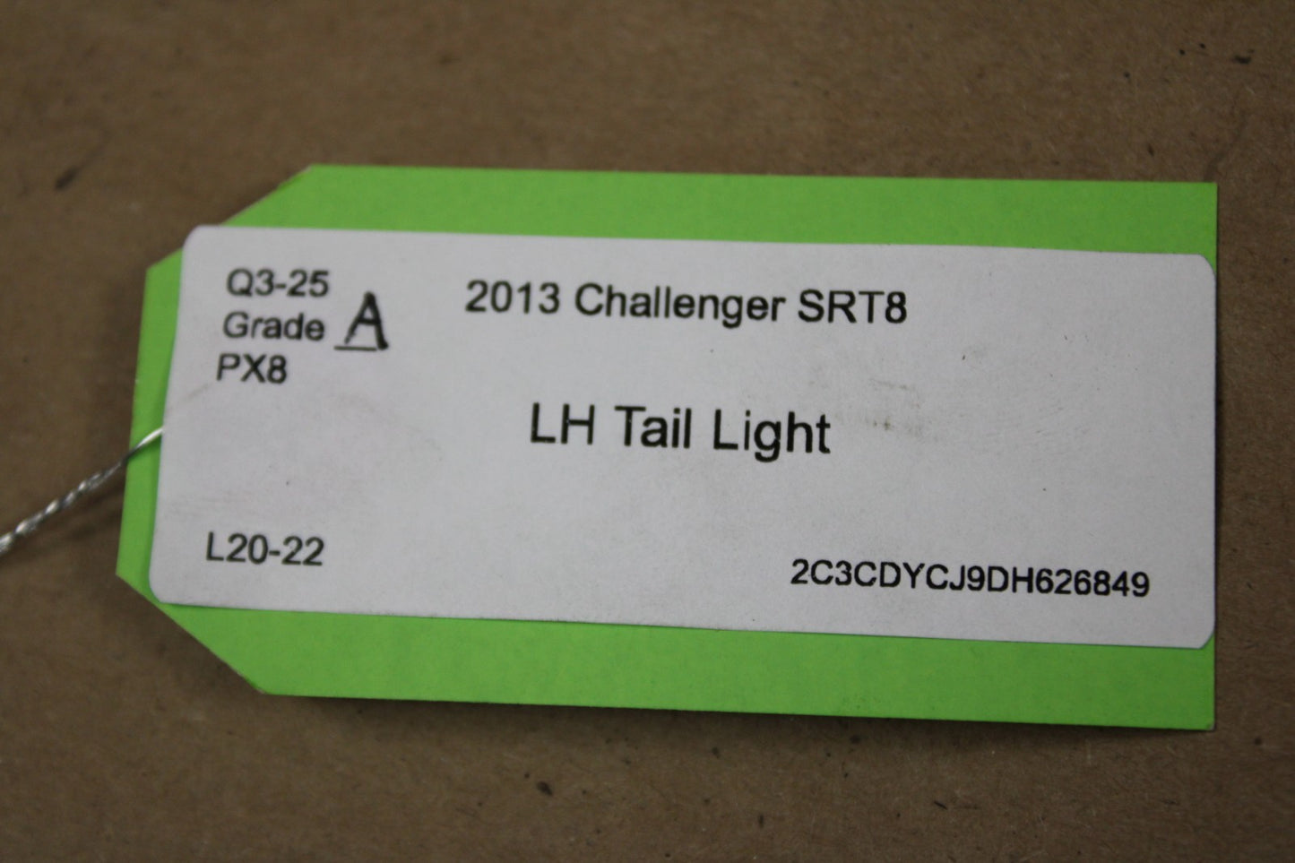 2008-2014 Dodge Challenger SRT8 Passenger Right Side Tail Light Taillight OEM