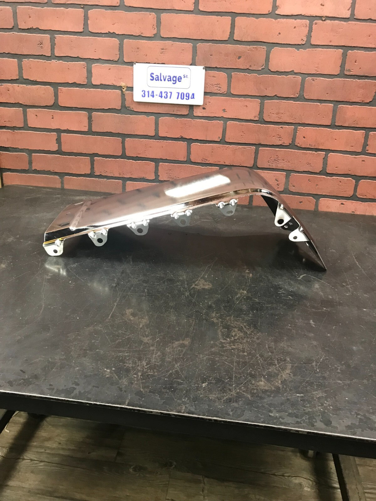 2007-2013 Silverado/Sierra/GMC Chrome Silver Rear Right Passenger Bumper End Cap