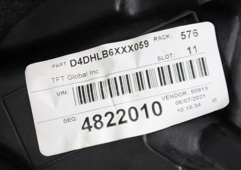 2021 Dodge Charger Widebody Rear Passenger RH Side Door Panel 68660706AA