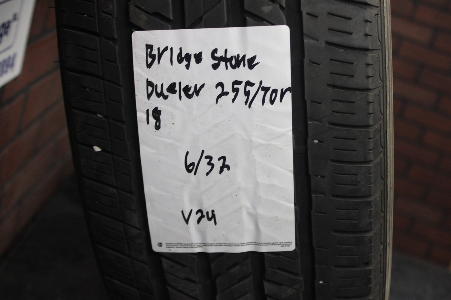 Bridgestone Dueler Tire 255/70R18 6/32nds