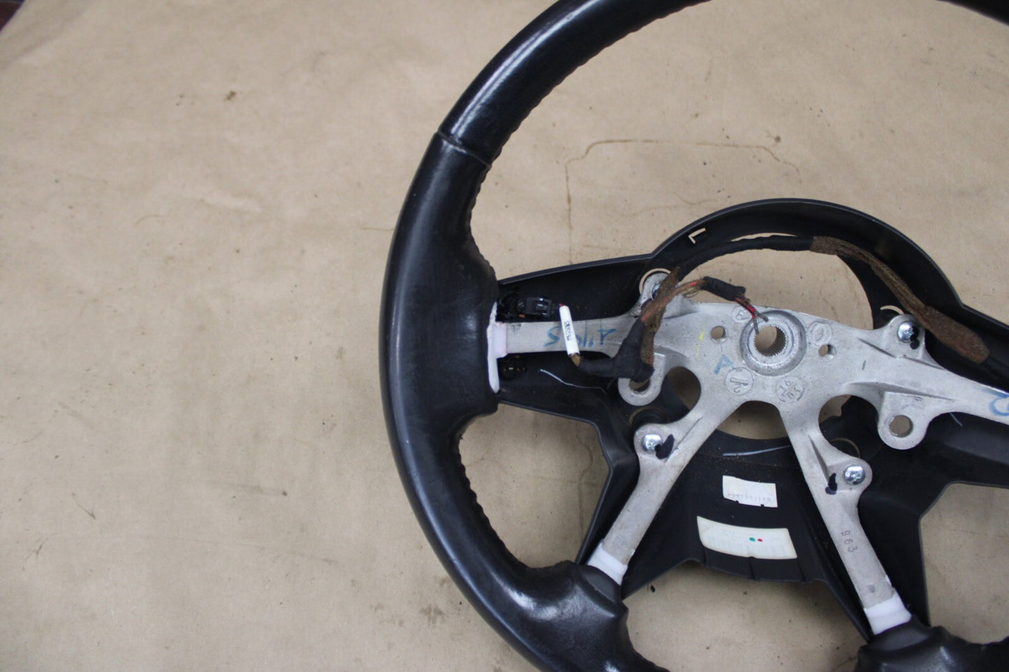 2005-2010 JEEP GRAND CHEROKEE COMMANDER SRT8 STEERING WHEEL OEM SLATE Leather