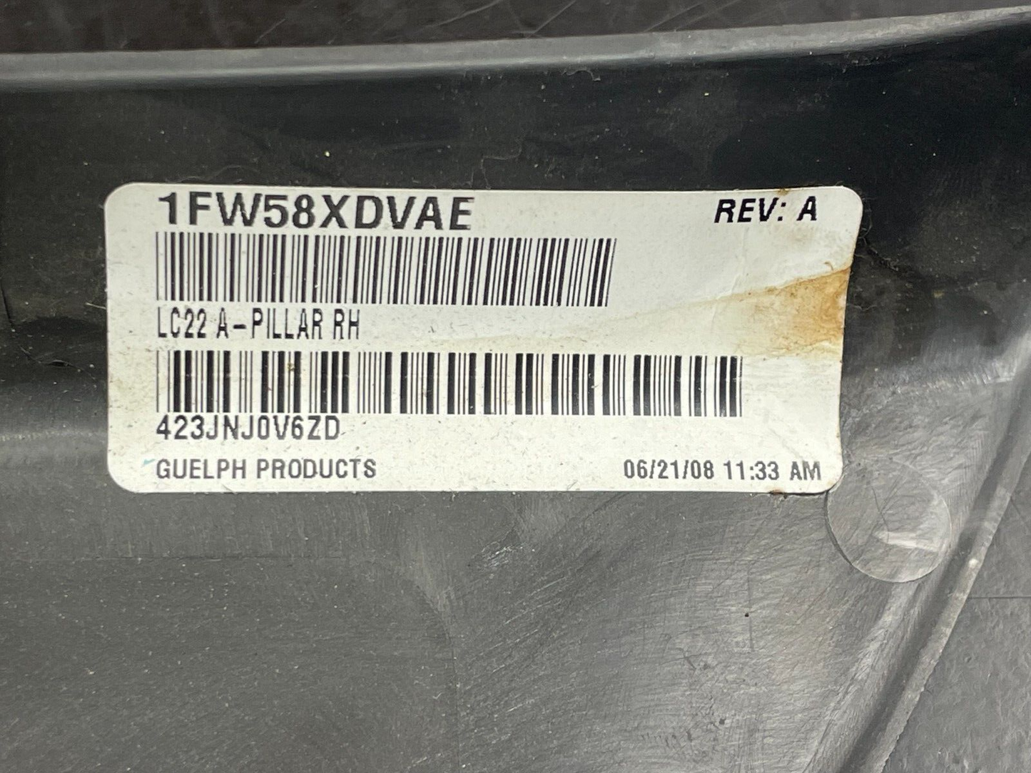 08-14 Callenger Windshield Molding R.H. Windshield Molding Right 1FW58XDVAG